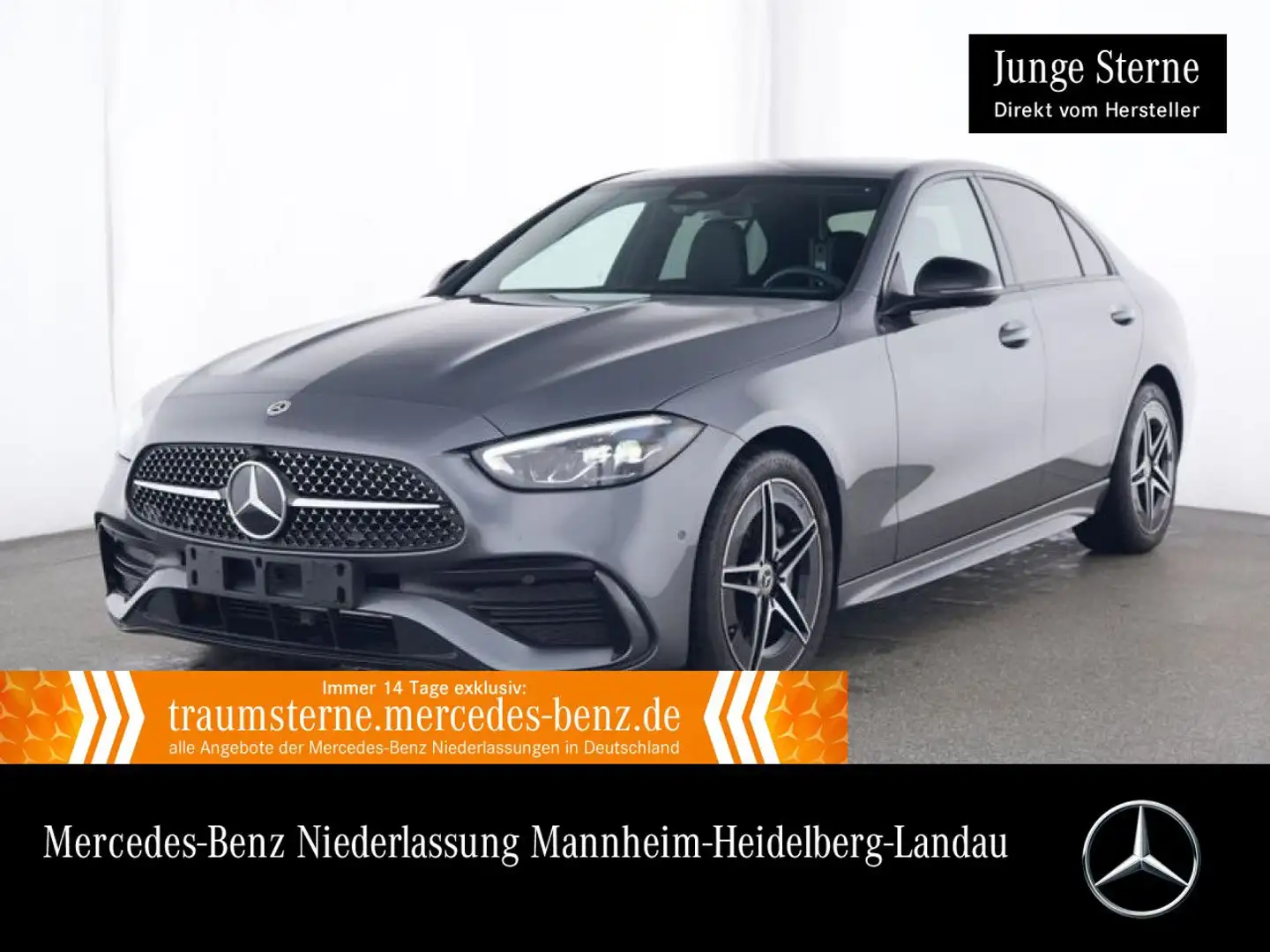 Mercedes-Benz C 180 AMG+NIGHT+LED+KAMERA+KEYLESS+9G Grigio - 1