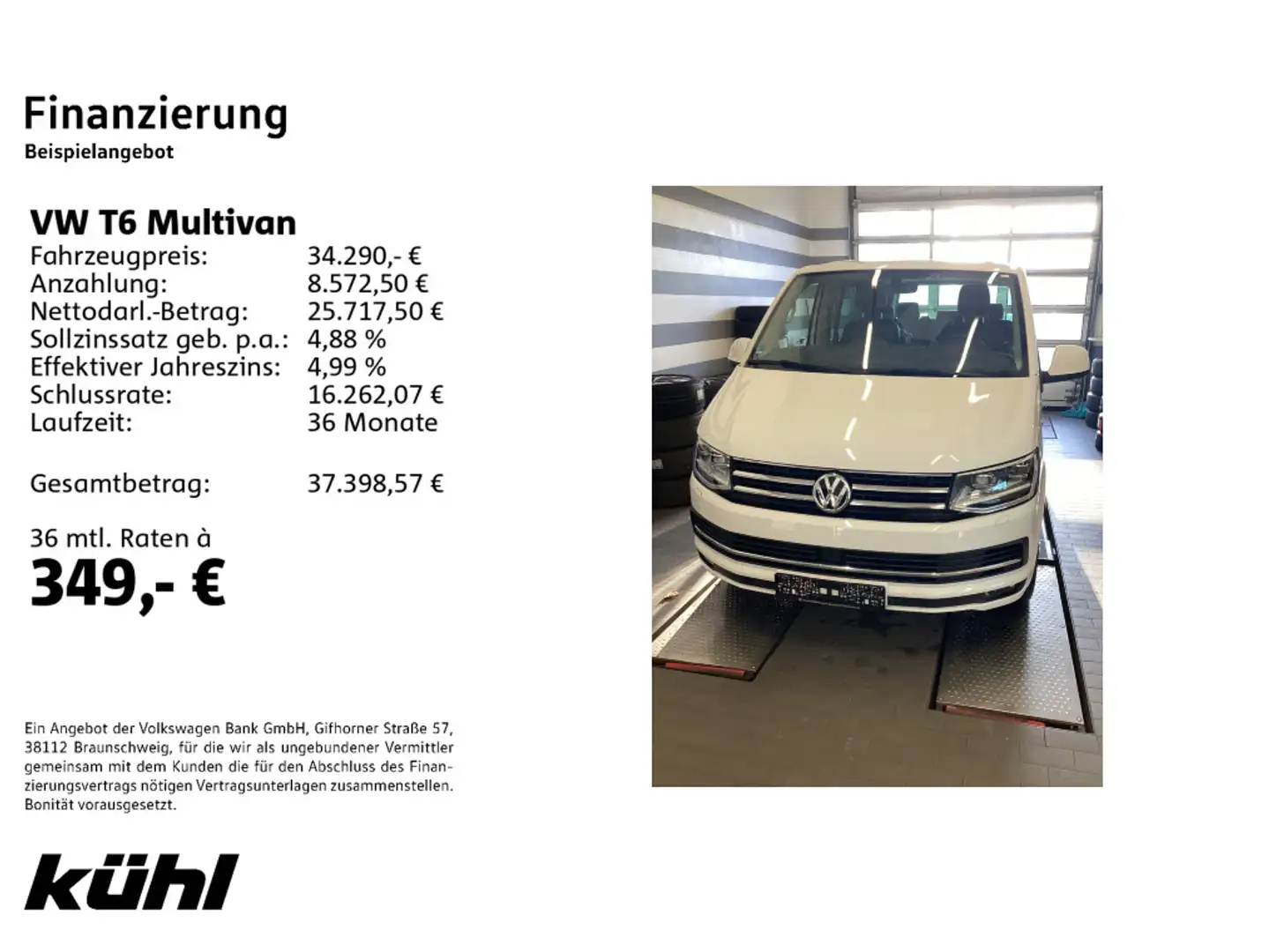Volkswagen T6 Multivan 2.0 TDI DSG 7.Sitzer Generation Six Weiß - 2