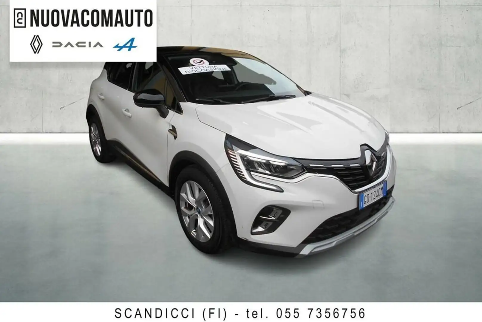 Renault Captur 1.6 plug-in hybrid Intens E-Tech 160cv auto Bianco - 2