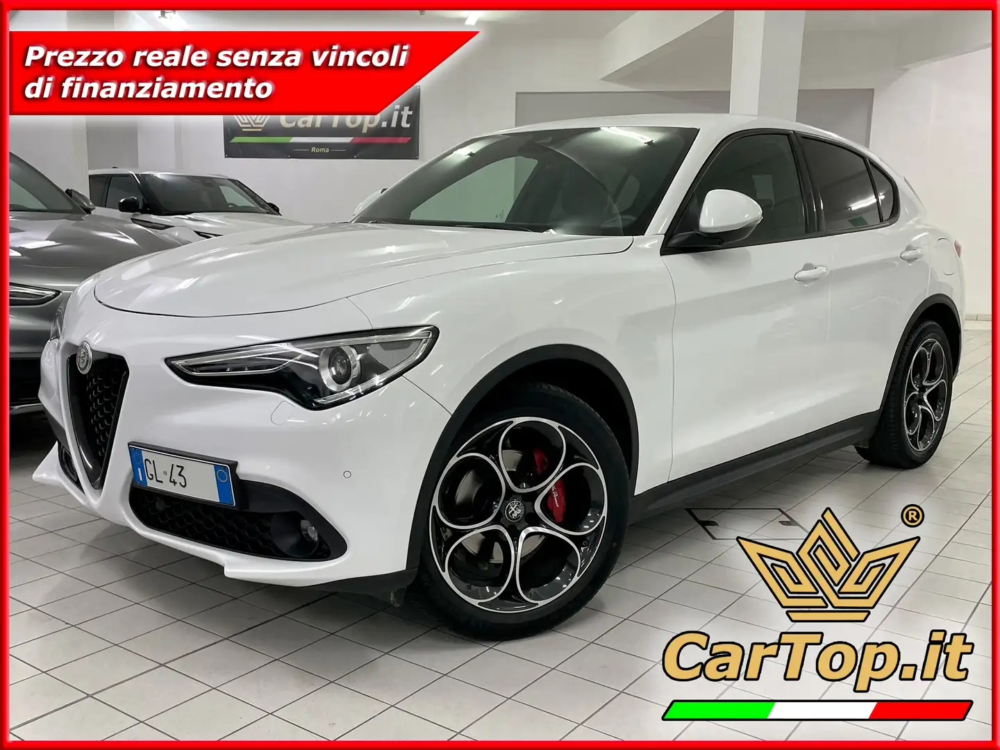 Alfa Romeo Stelvio 2.2 TD 190 CV SPRINT Q4 CERCHI 20" PINZE ROSSE Blanc - 1