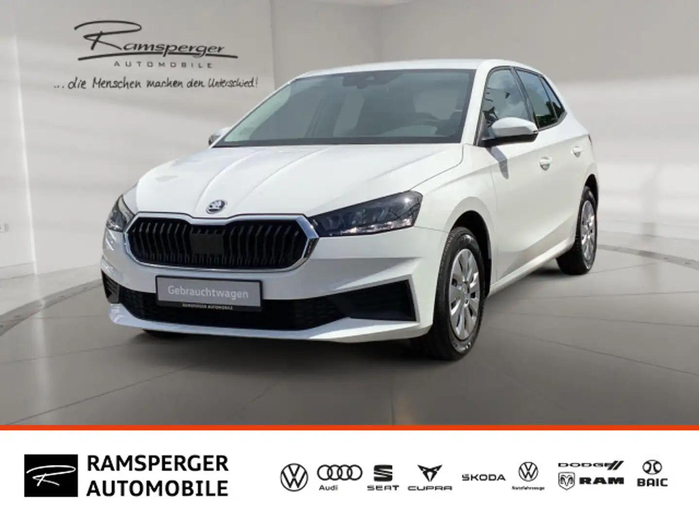Skoda Fabia 1.0 Active Klima SHZ APP PDC Weiß - 1