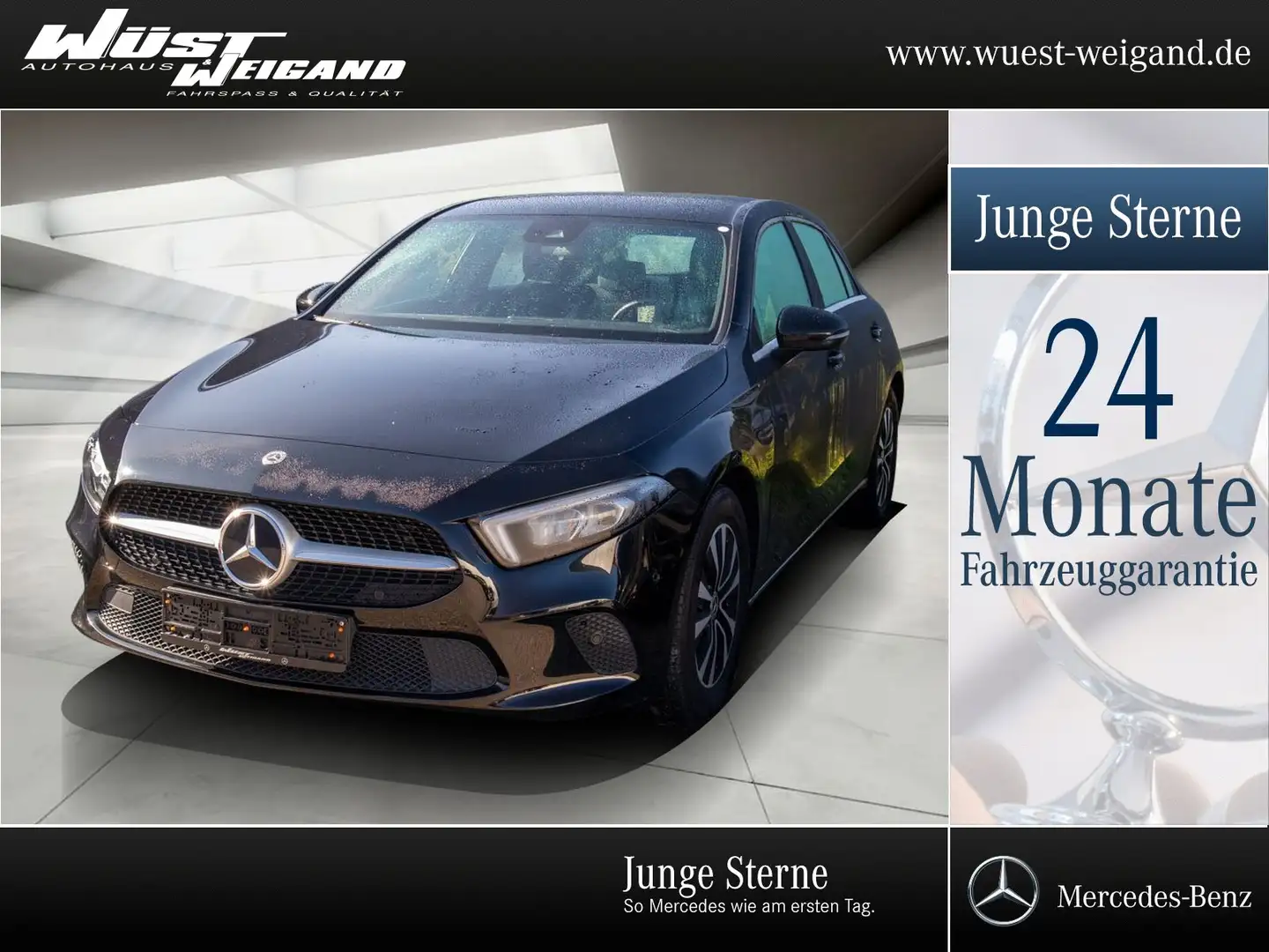 Mercedes-Benz A 200 Style 7-ATG LED-High+PTS+Navi+SHZ+Temp+LMR Noir - 1