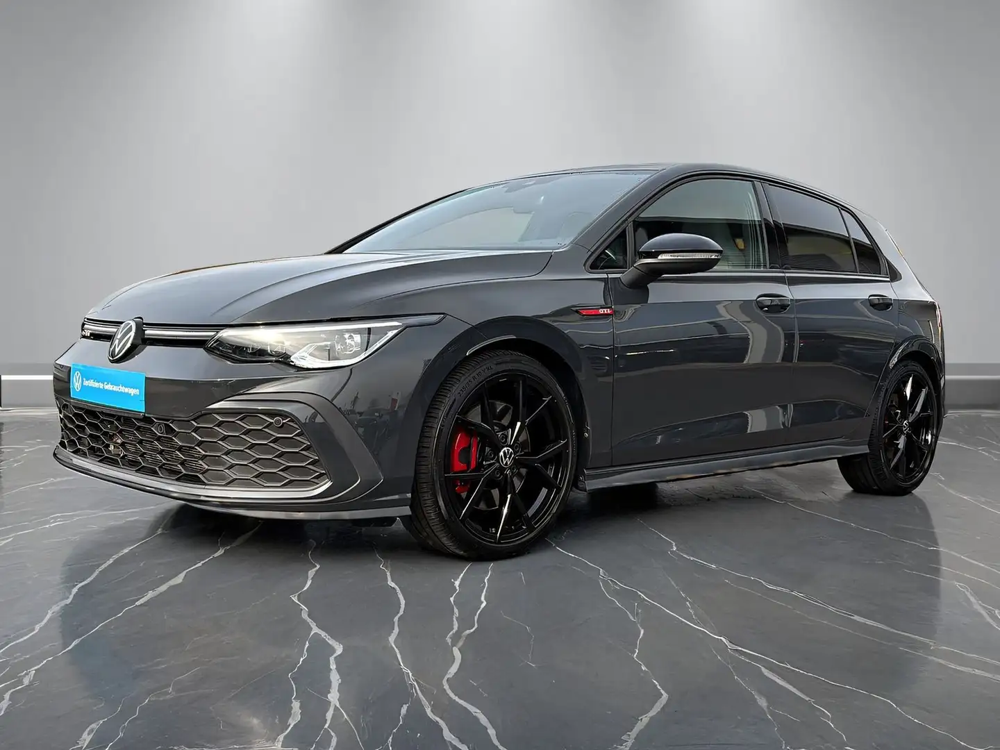 Volkswagen Golf GTI +BLACK STYLE+LEDER+AHK+KAMERA+LED+MEMOR Grau - 2