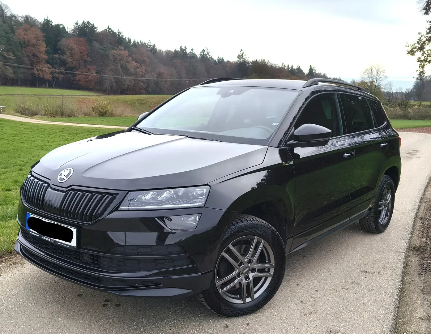 Skoda Karoq Sportline 1.5 TSI DSG+AHK+8-Alufelgen+Smartli+ACC Schwarz - 1
