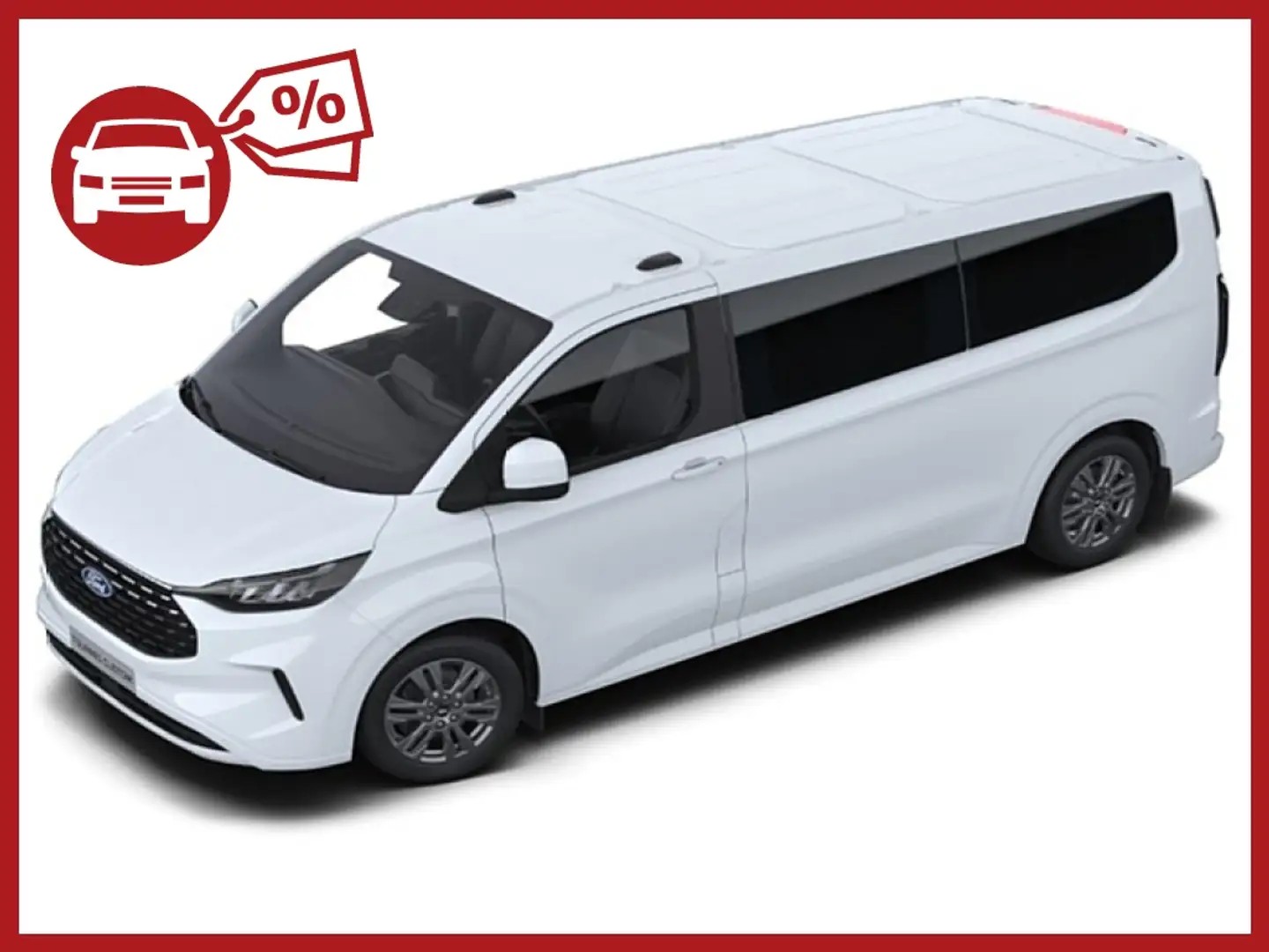 Ford Tourneo Custom Bus 2,5 PHEV 340 L2H1 FWD Titanium Aut. | FORD ... Weiß - 1