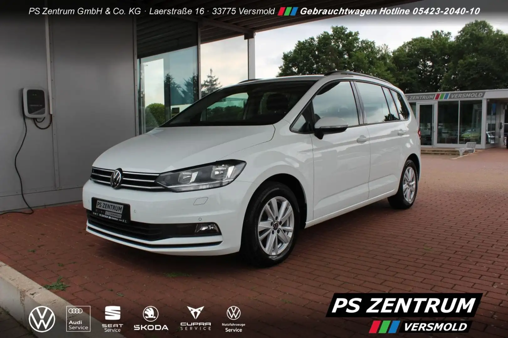 Volkswagen Touran 2.0 TDI DSG Comfortline STDh NAVI CAM eHECK Weiß - 1