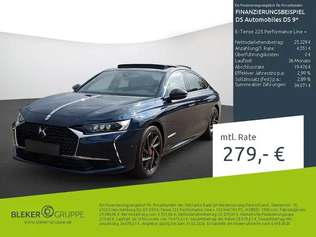 DS Automobiles DS 9 E-Tense 225 Performance Line +