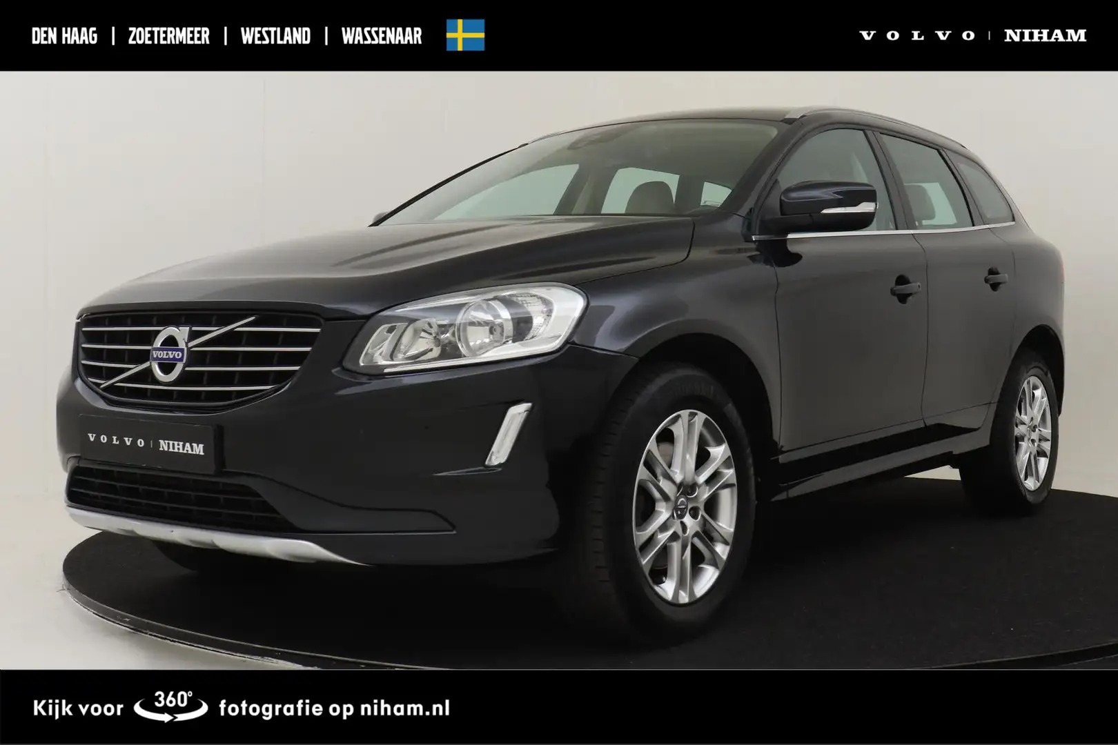Volvo XC60 D5 AWD AUT. KINETIC -POWER-SEATS|TREKHAAK|18"|VOLV Zwart - 1