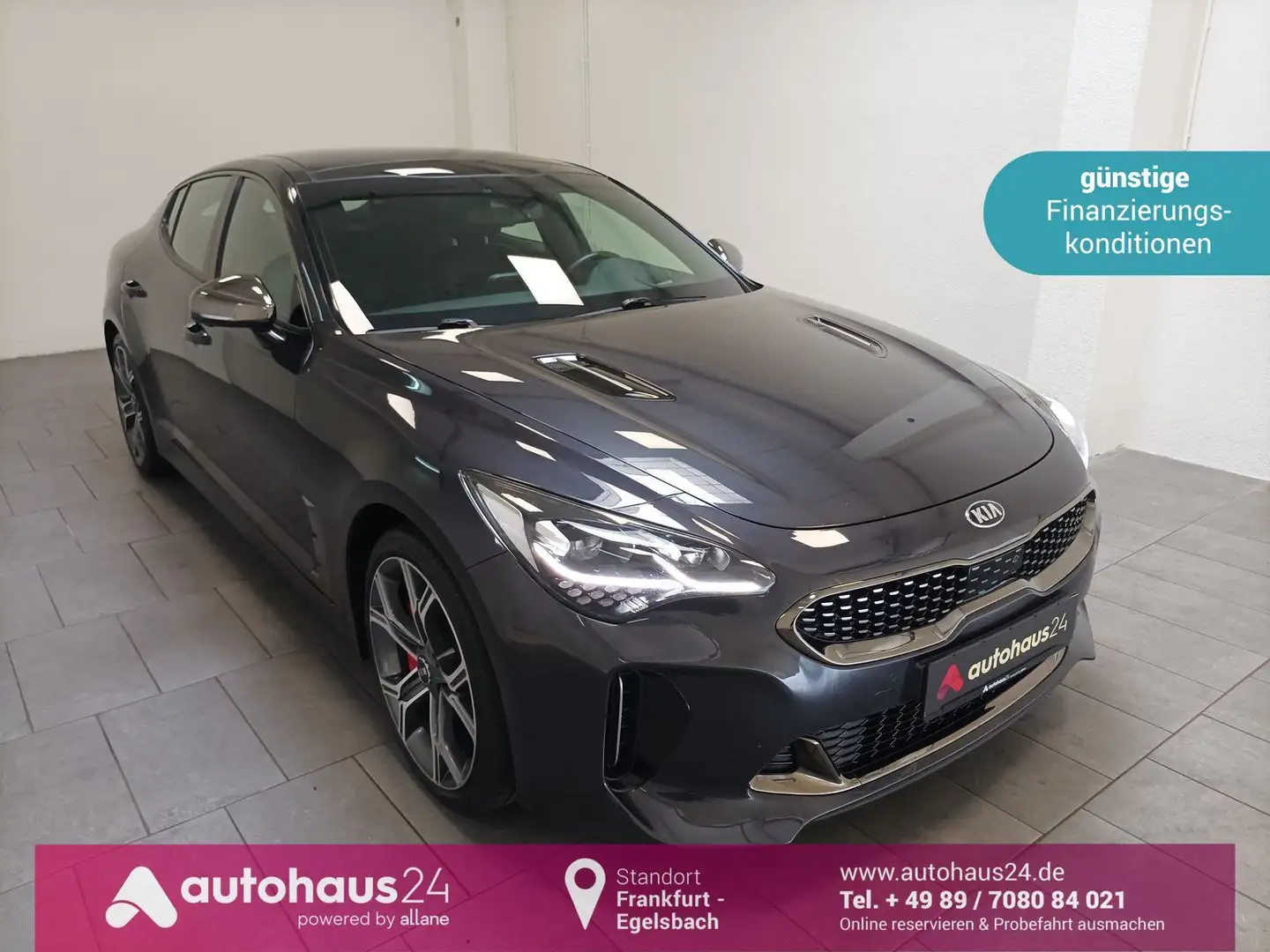Kia Stinger 3.3 V6 T-GDI GT|4WD|Navi|HUD|H&K|LED Grau - 1