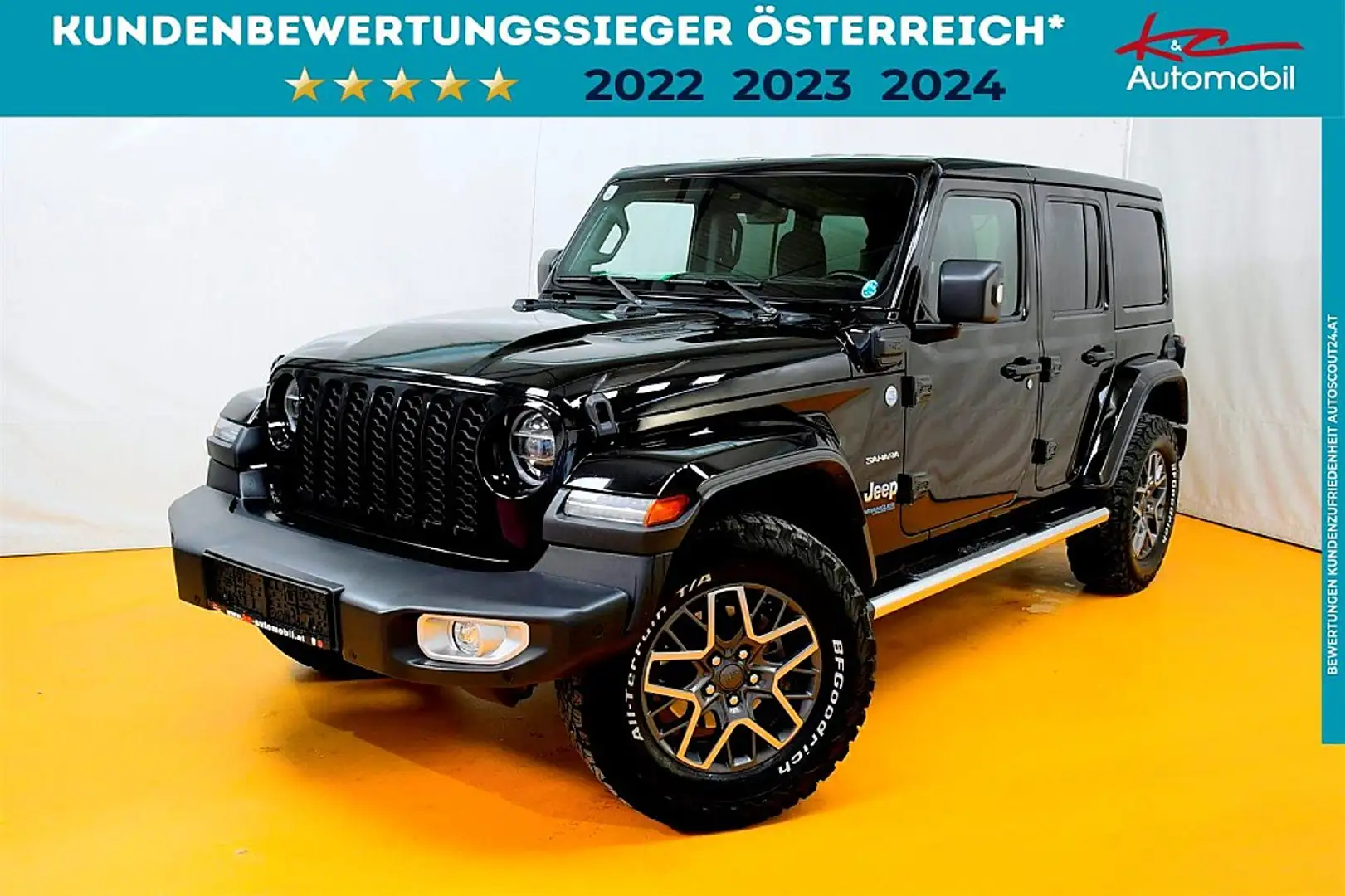 Jeep Wrangler Sahara PHEV 2,0 GME Aut. Schwarz - 1