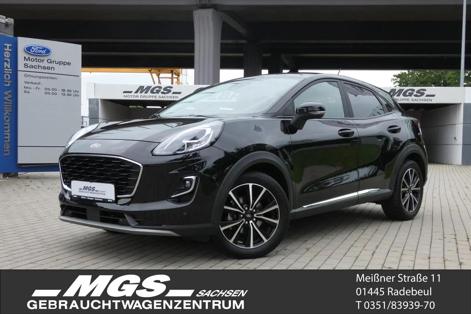 Ford Puma 1.0 EB 'Titanium' #LED #PANO #ACC #KAM #KLIMA Schwarz - 1