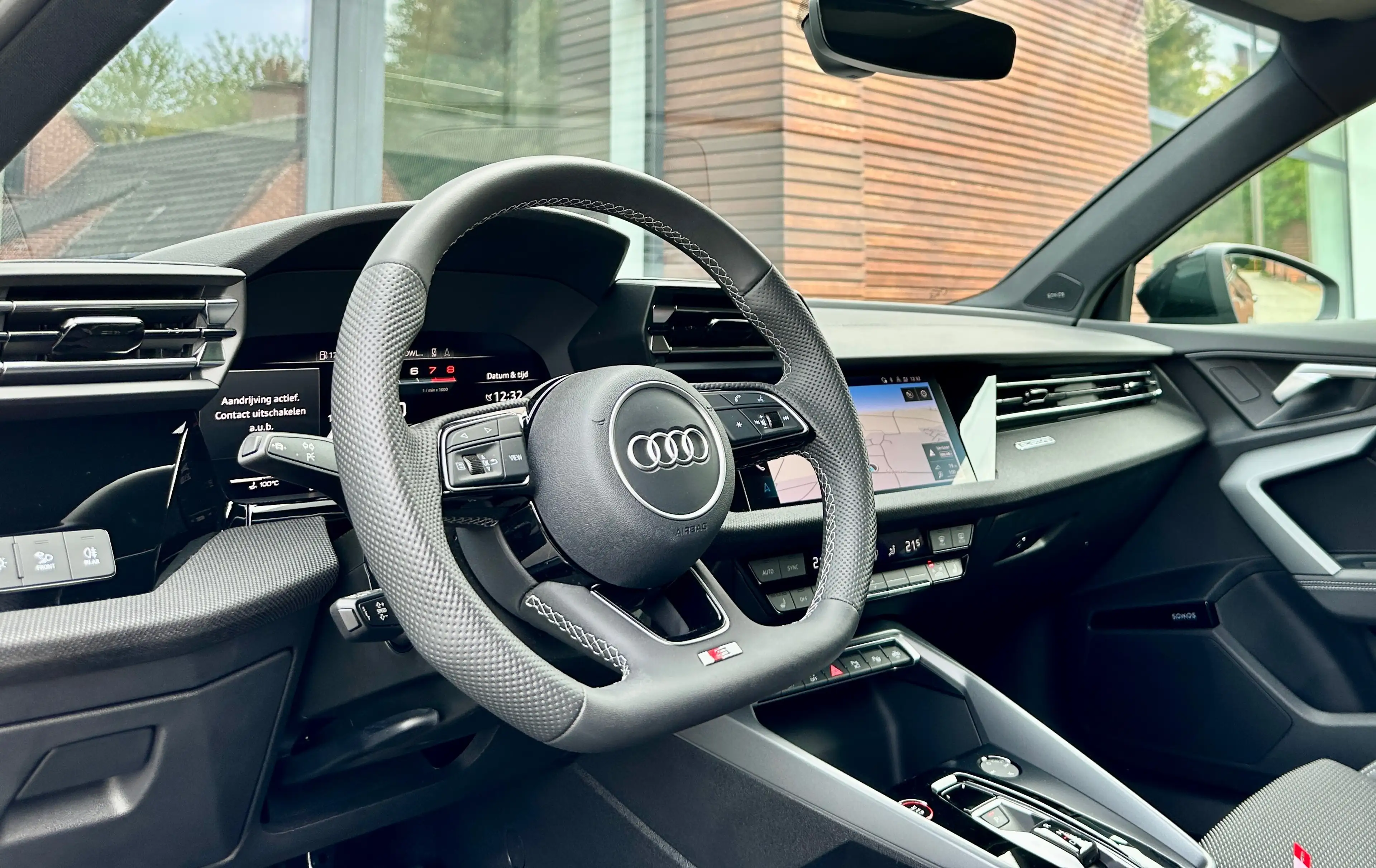 Audi S3 S3 Sportback 2.0TFSI Quattro PANO/SONOS/ACC/CAMERA/LED PRO/AMBILIGHT/BLACK/CARPLAY/VIRTUAL/KEYLESS/19" — photo 14