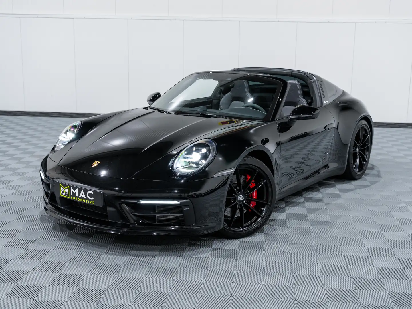 Porsche 992 Targa 4S Sportdesign/Volleder/Sportuitl/FULL Zwart - 2