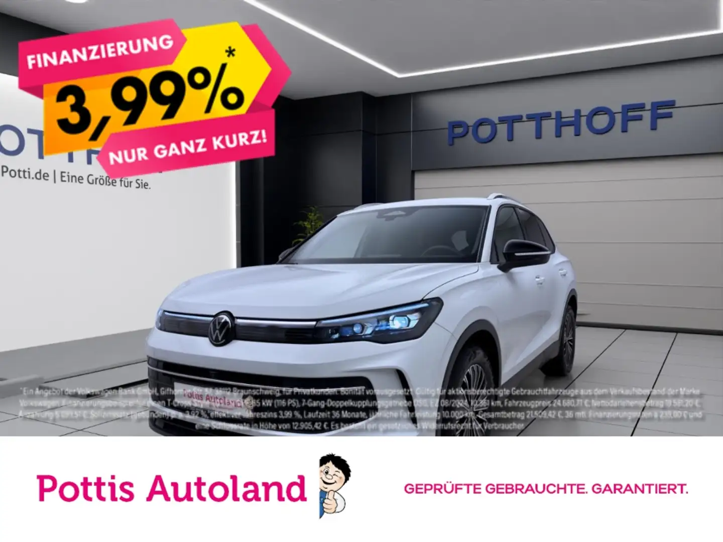 Volkswagen Tiguan 1.5 eTSI DSG GOAL AHK NAVI KAMERA SITZHZG Weiß - 1