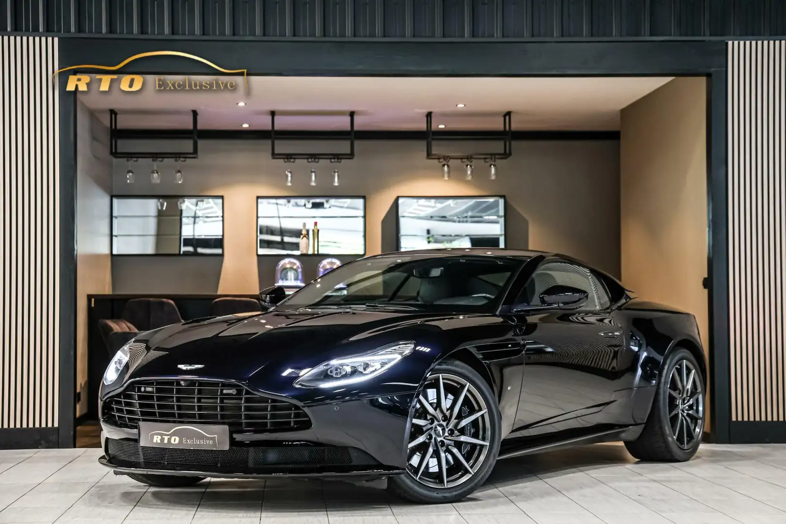 Aston Martin DB11 5.2 V12|B&O|NL-auto|360*|forged carbon Negru - 1