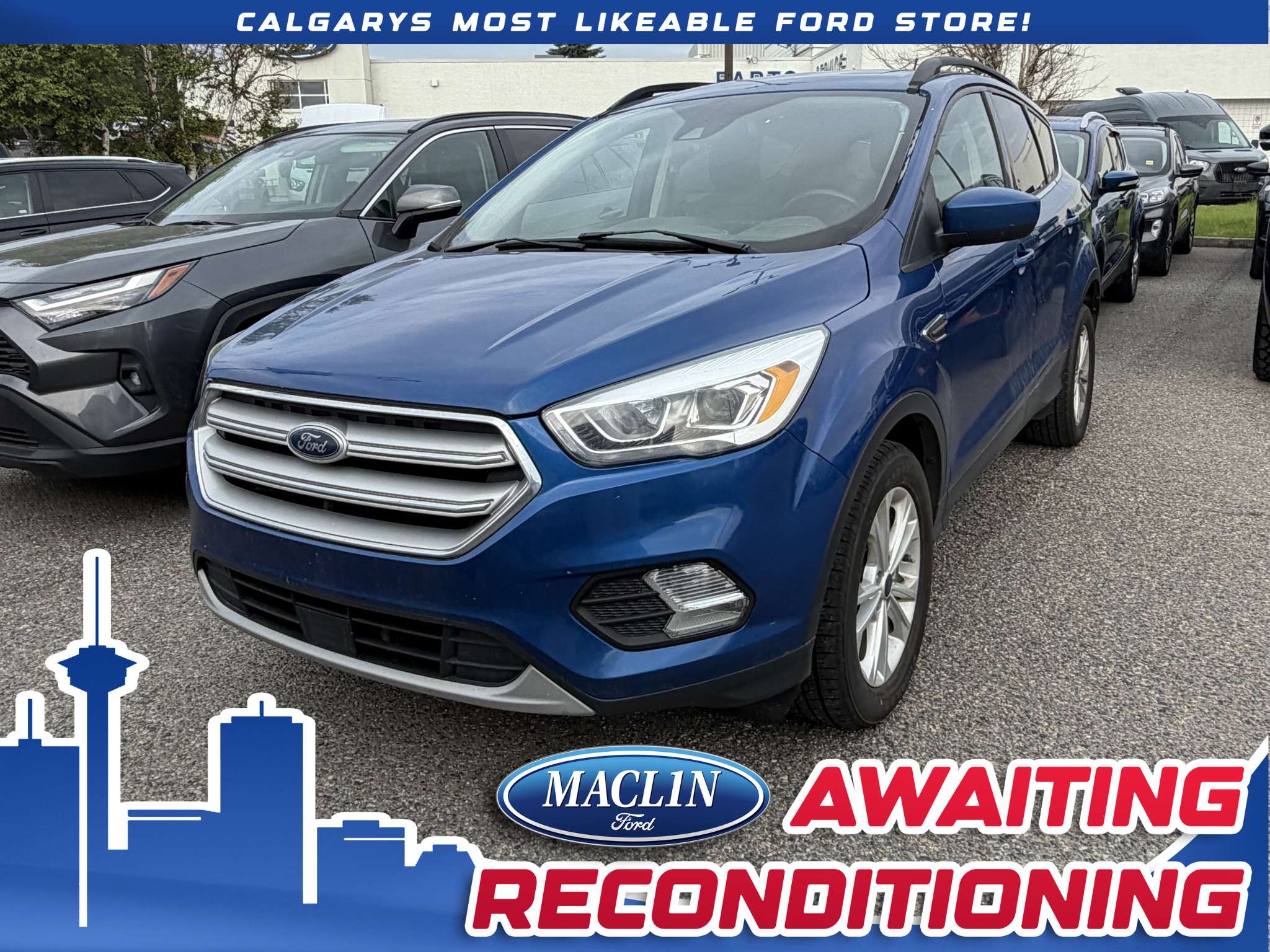 Blue 2018 Ford Escape SUV / Crossover All-Wheel Drive 6-Speed Automatic