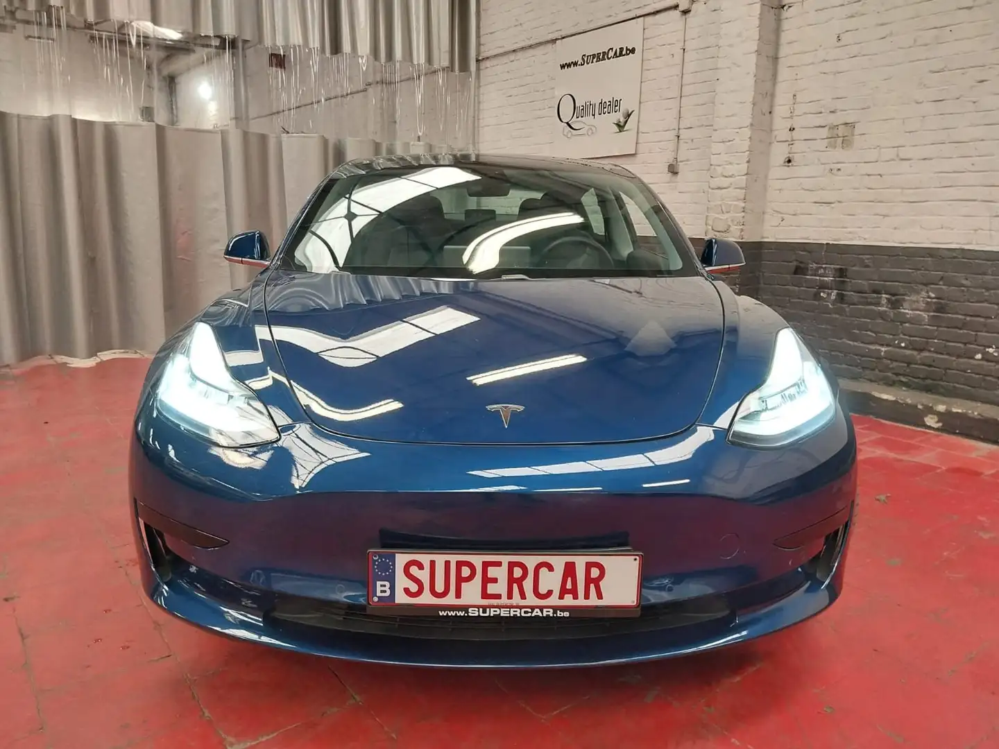 Tesla Model 3 Model 3 55 kWh Standard Plus * CUIR * 447 x 60 M * Blauw - 2