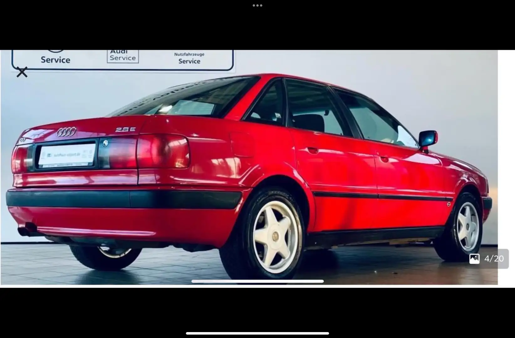 Audi 80 80 2.8 E Czerwony - 1