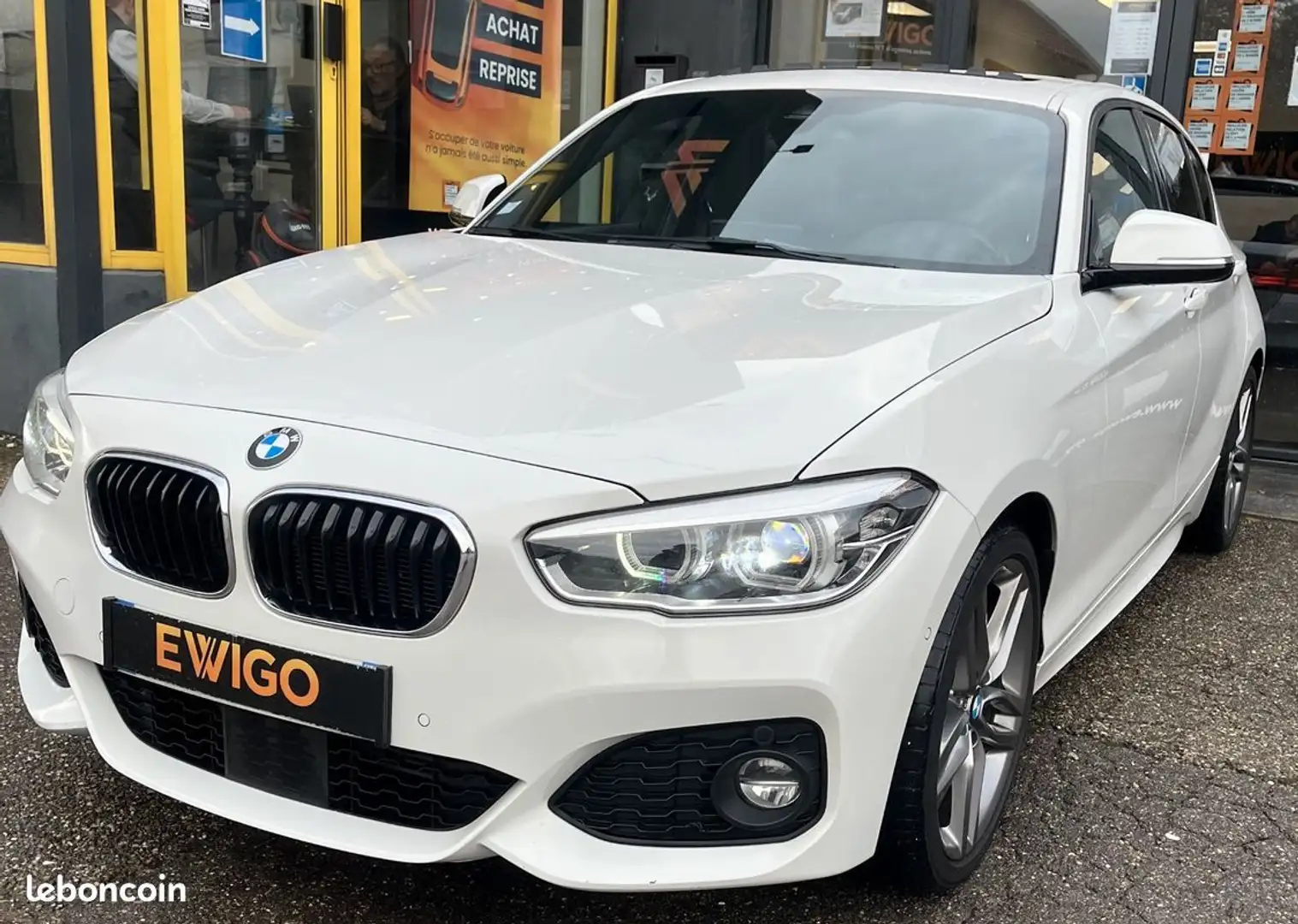 BMW 125 serie 1 2.0 125 d 225 sport m-sport bva Blanc - 2