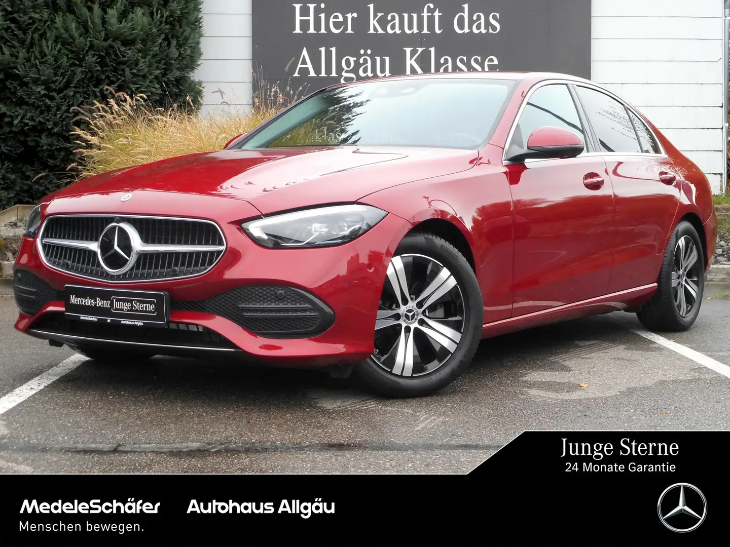 Mercedes-Benz C 180 C 180 Avantgarde 360° AHK Distronic Memory LED Rot - 1