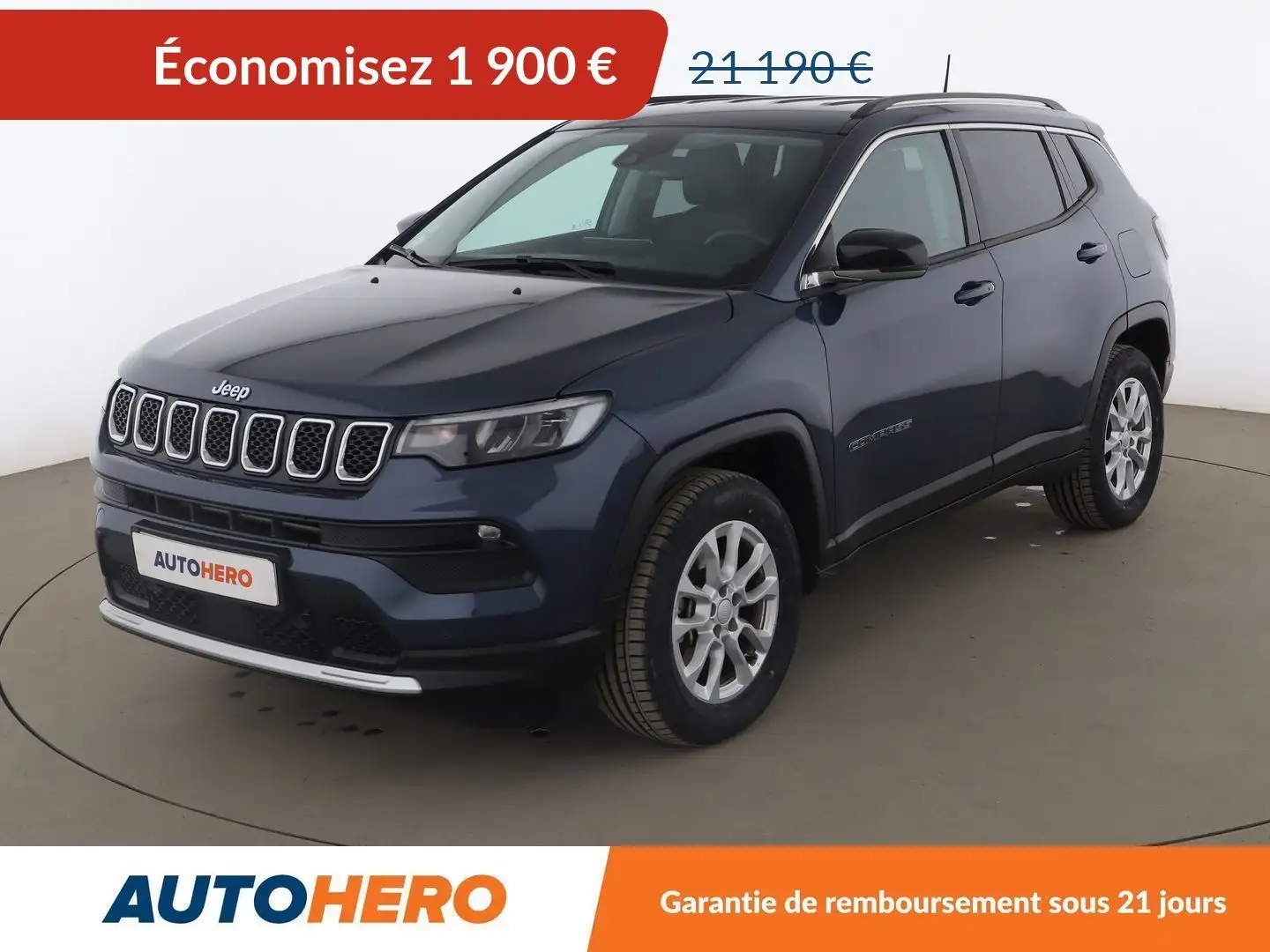 Jeep Compass 1.3 GSE T4 PHEV 4xe Limited AT6 Bleu - 1