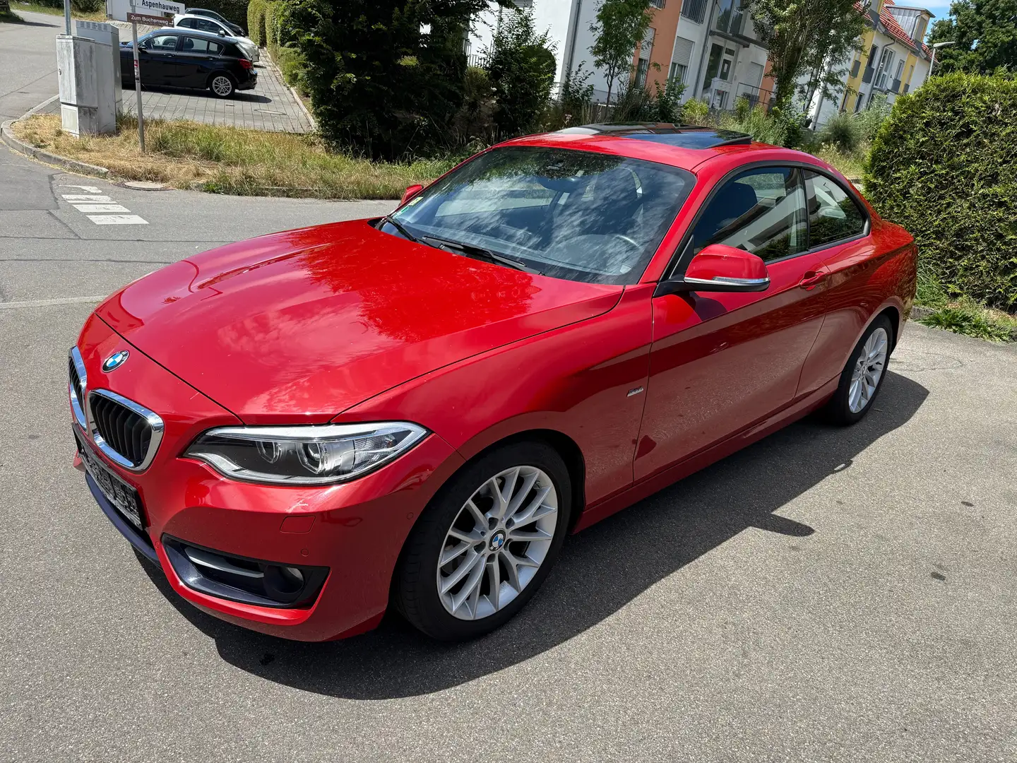 BMW 220 220 i Sport Line Schiebedach Automatik Sportpaket Rood - 1
