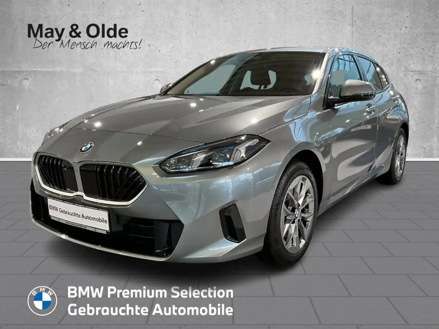 BMW 120 d Aut AHK Navi LED SHZ PDC RFK Klimaaut Grau - 1