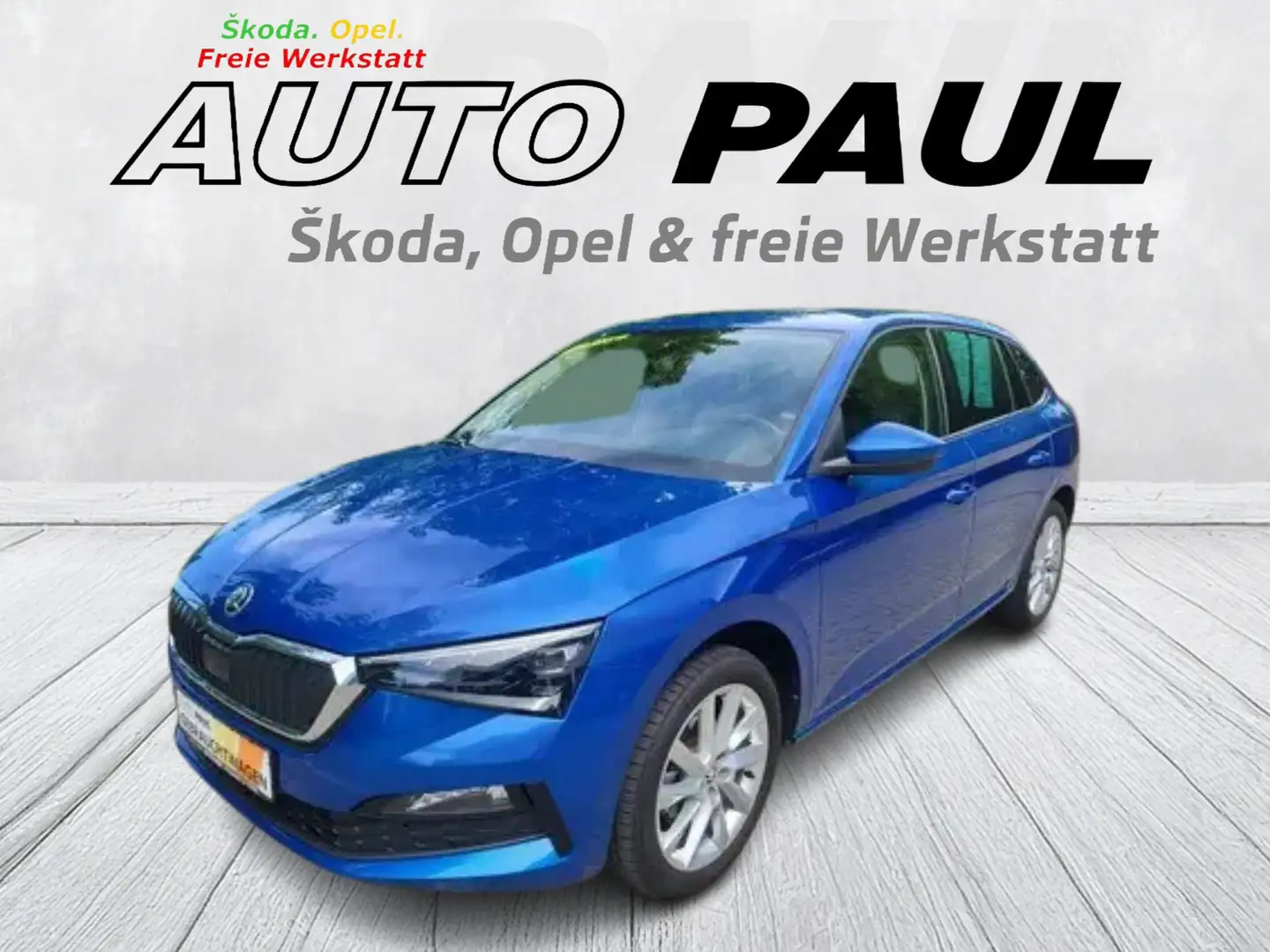 Skoda Scala Style Automatik*Frontscheibenhz/5J/100TKM Garantie Blau - 1