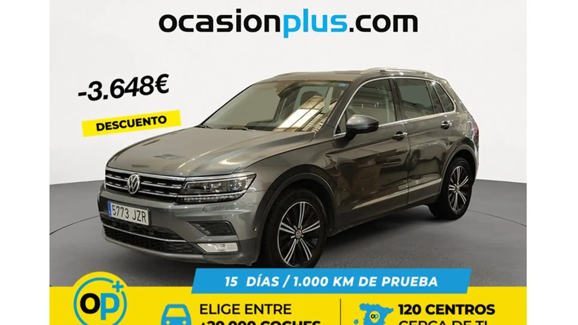 Volkswagen Tiguan 1.4 ACT TSI Sport DSG 110kW Gris - 1