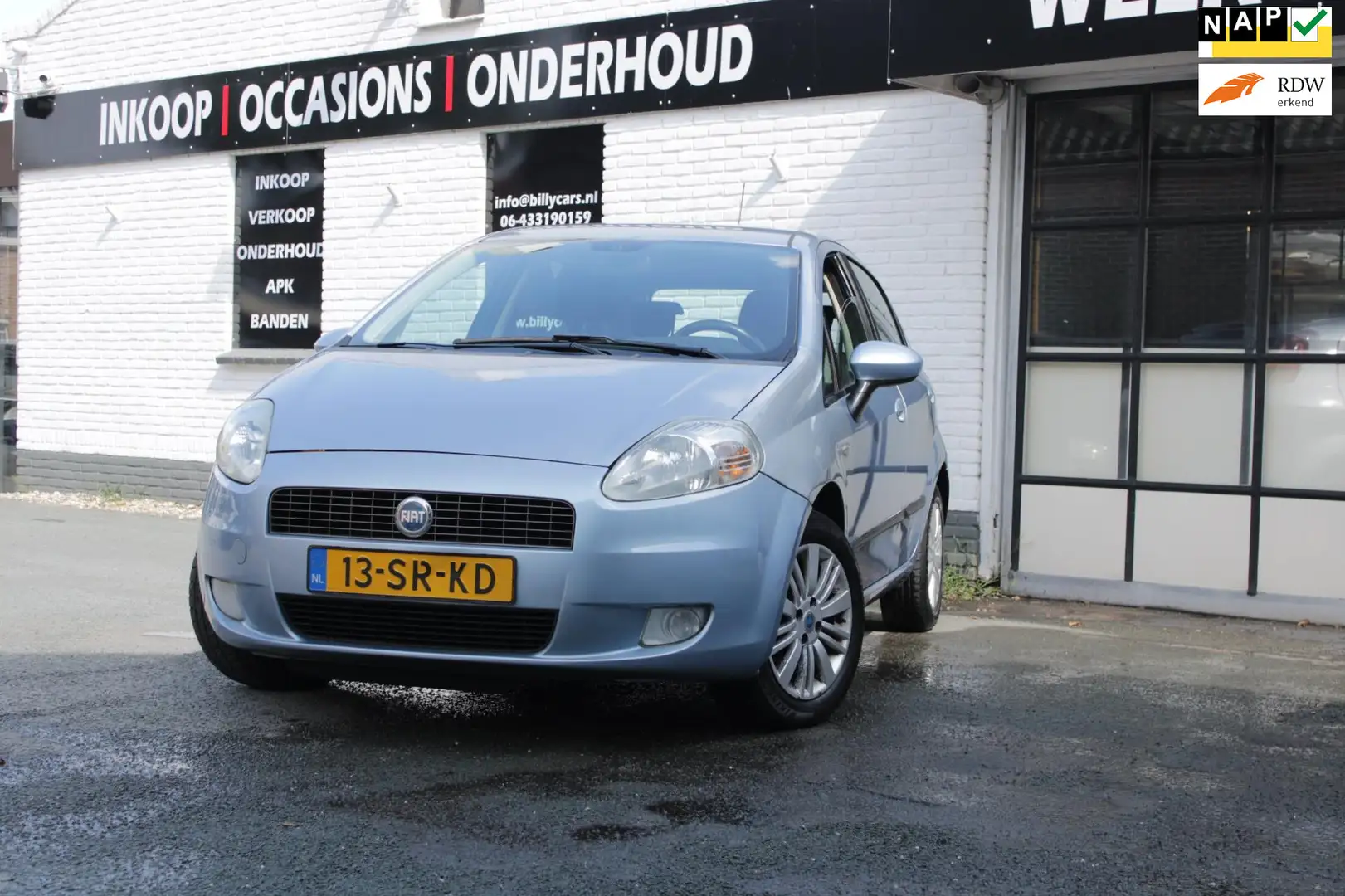 Fiat Grande Punto 1.4 Edizione Prima | Airco | Elec ramen | Trekhaak Blu/Azzurro - 1