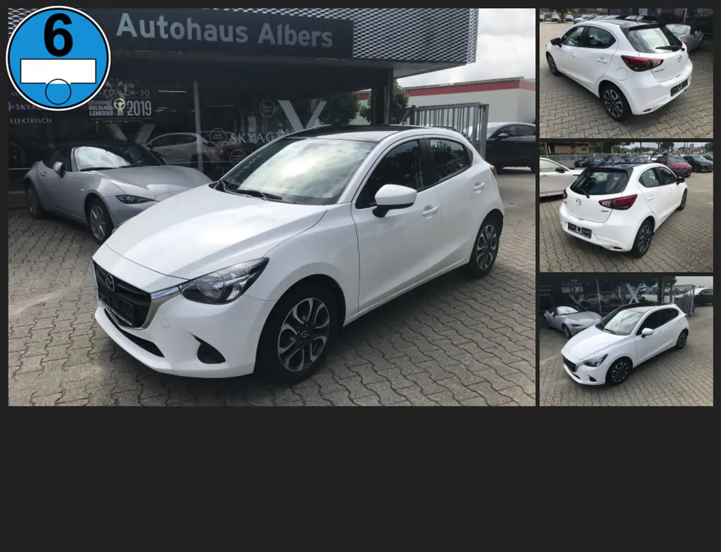 Mazda 2 SKYACTIV-G75 Center-L. Special , Klima, Audios. Blanc - 1
