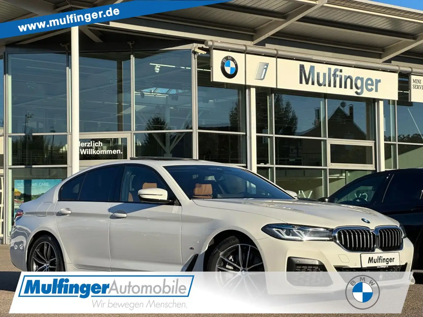 BMW 530 d xDrive M Sport Laser HUD ACC GlasD.HiFi DAB Weiß - 1