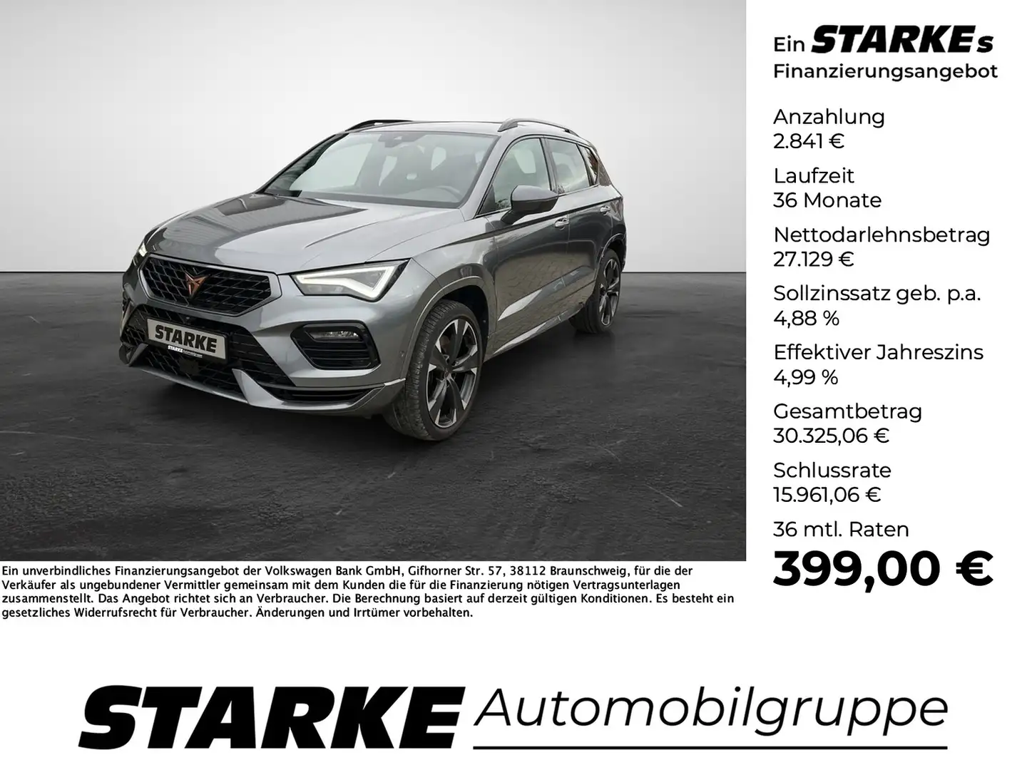 CUPRA Ateca VZ 2.0 TSI DSG 4Drive Grau - 1