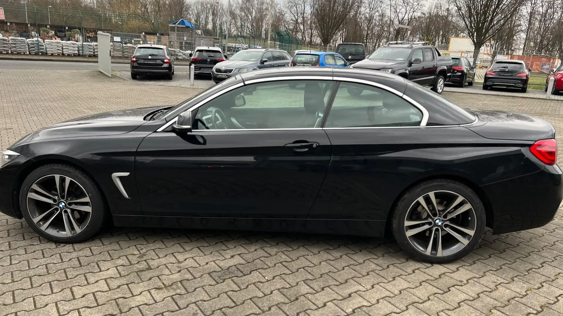 BMW 420 d Cabrio Advantage 2.Hd*Scheckheft* Schwarz - 2