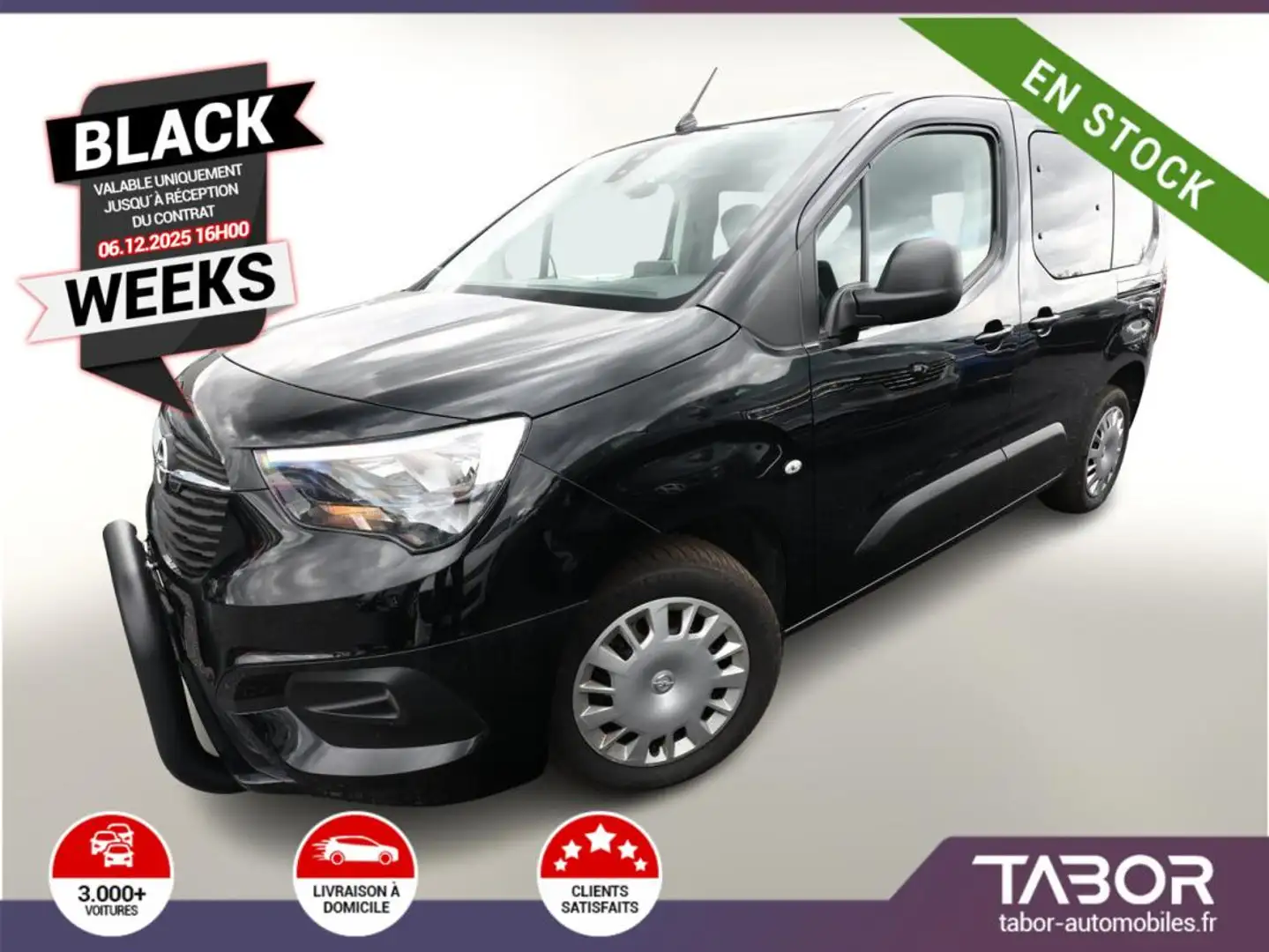 Opel Combo Life 1.2 Turbo 110 Edition Cam PDC Noir - 1