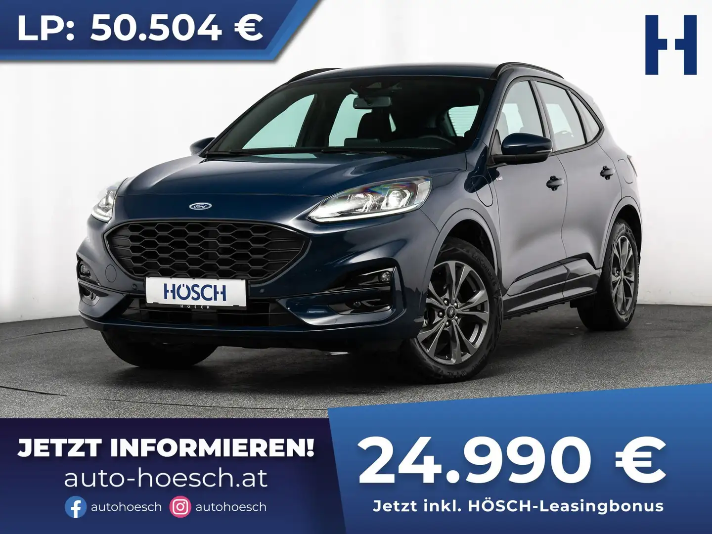 Ford Kuga 2.5 PHEV ST-Line NAV R-KAM -51% Blau - 1