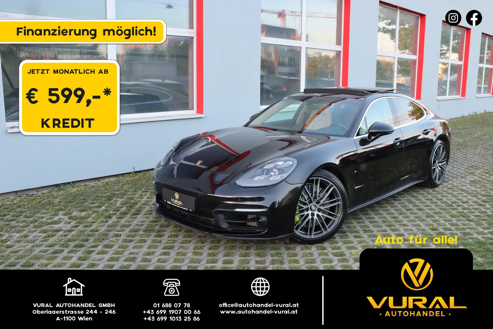 Porsche Panamera 4S E-Hybrid | Panorama | Sportabgasanlage |5-Sitze Schwarz - 1