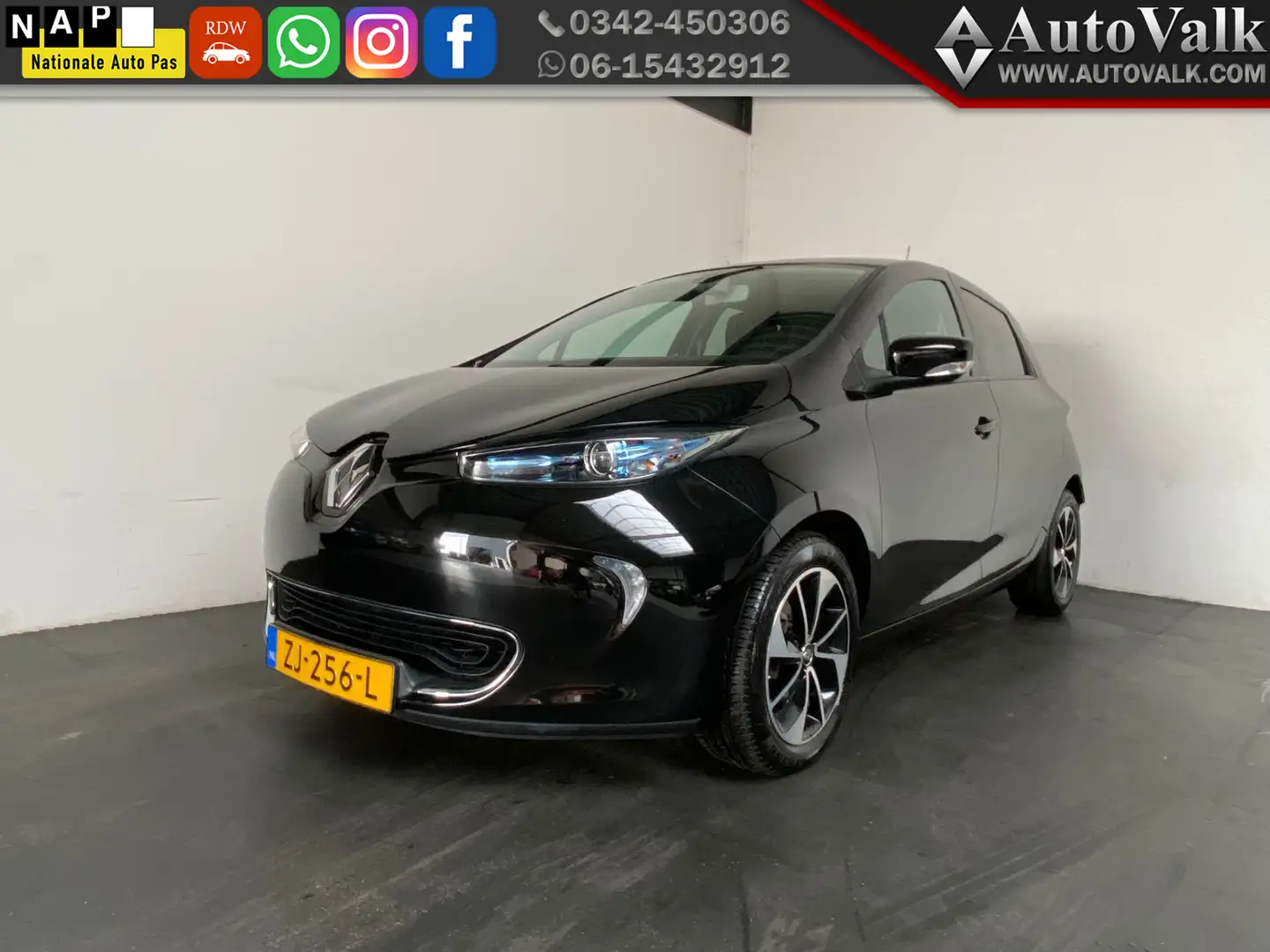 Renault ZOE R90 Intens 41 kWh (ex Accu) Zwart - 1