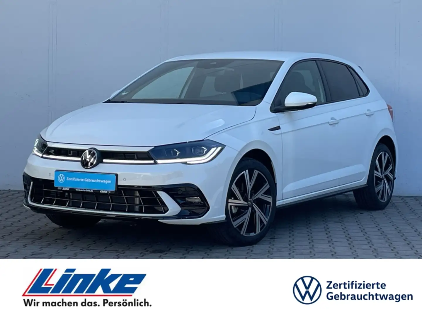 Volkswagen Polo 1.0 TSI DSG R-Line Kamera/ACC/Navi/IQ.Light Blanc - 1