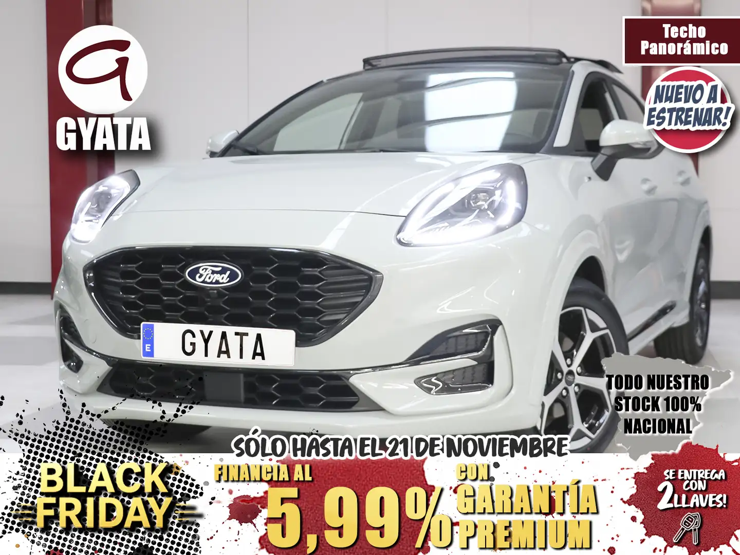 Ford Puma 1.0 EcoBoost MHEV ST-Line 125 Gris - 1