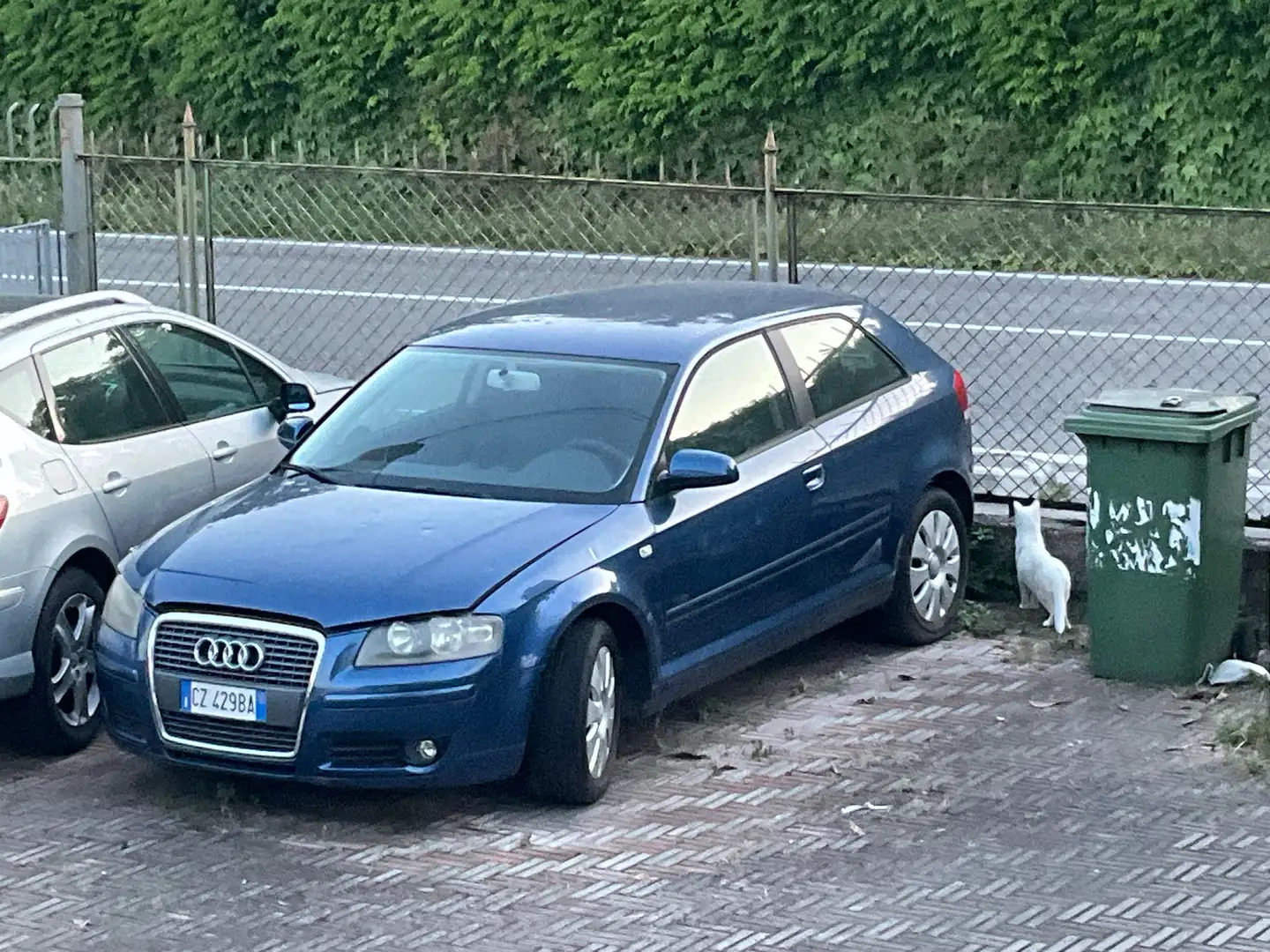 Audi A3 A3 II 2003 3p 1.6 DANNI GRANDINE Blu/Azzurro - 1