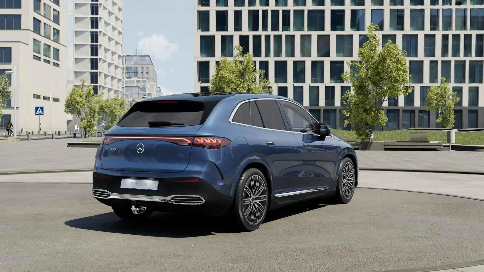 Mercedes-Benz EQE SUV 300 Sport Edition 91 kWh Bleu - 2