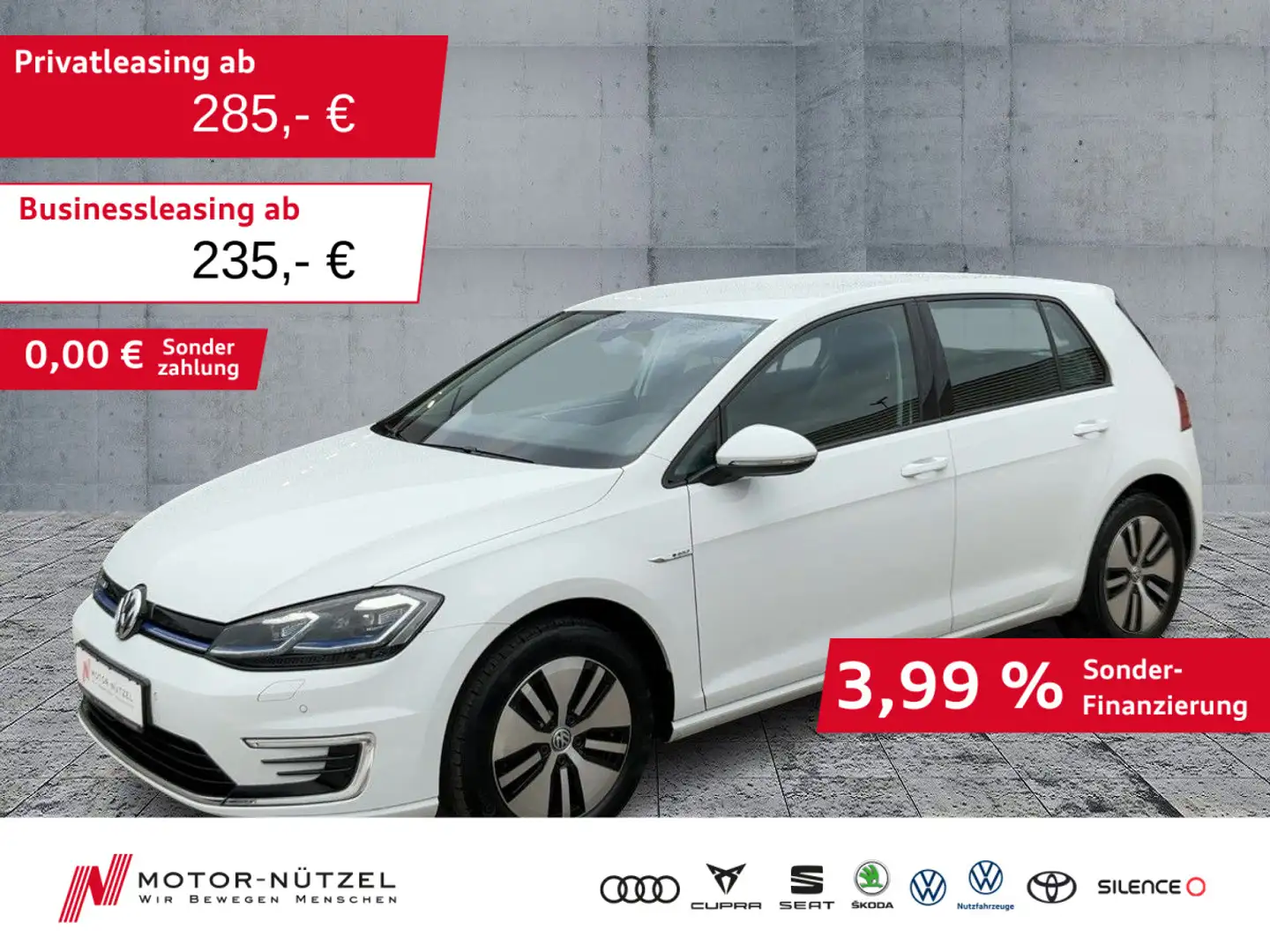 Volkswagen Golf VII e-Golf LED+NAV-PRO+SHZ+PDC+MFL+DAB+CCS Blanc - 1