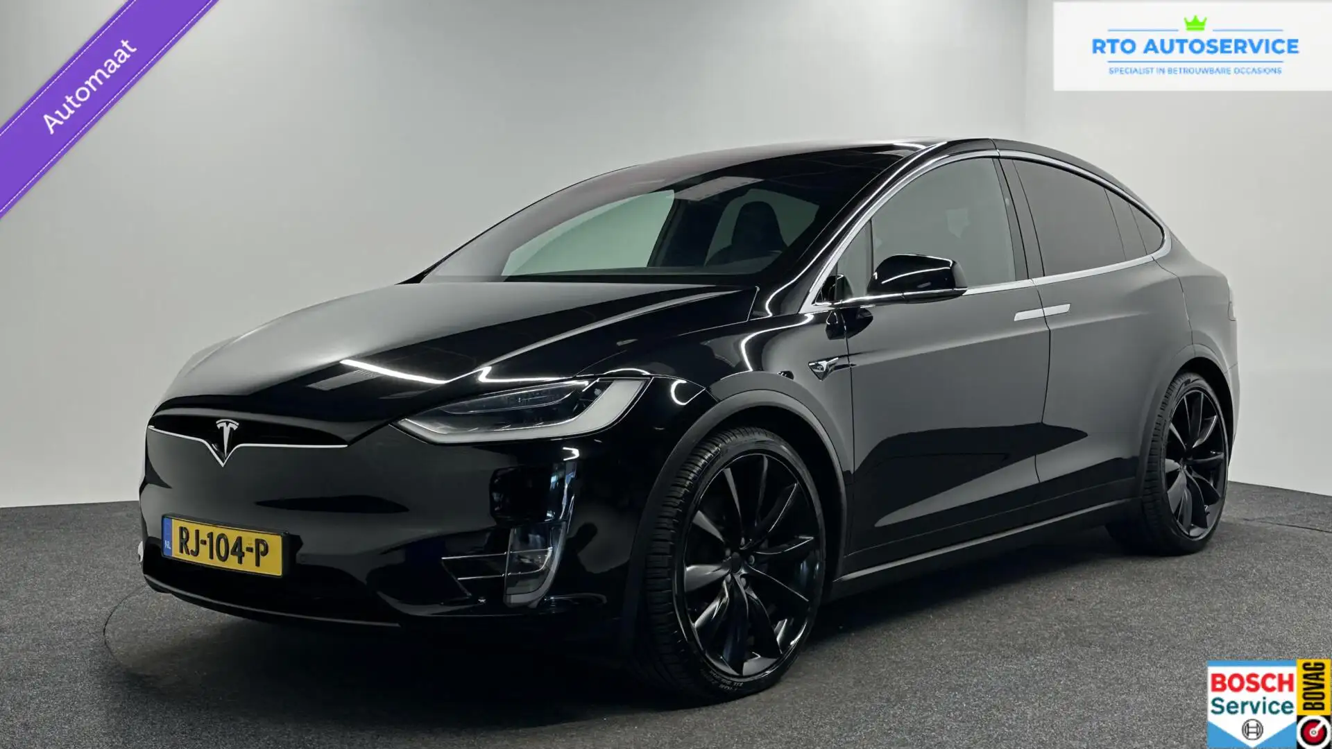 Tesla Model X 100D 6p. CAMERA LEER TREKHAAK NAVI CARPLAY. Negro - 1