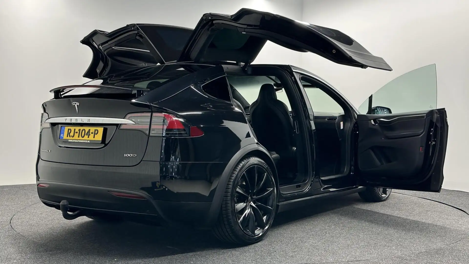 Tesla Model X 100D 6p. CAMERA LEER TREKHAAK NAVI CARPLAY. Negro - 2