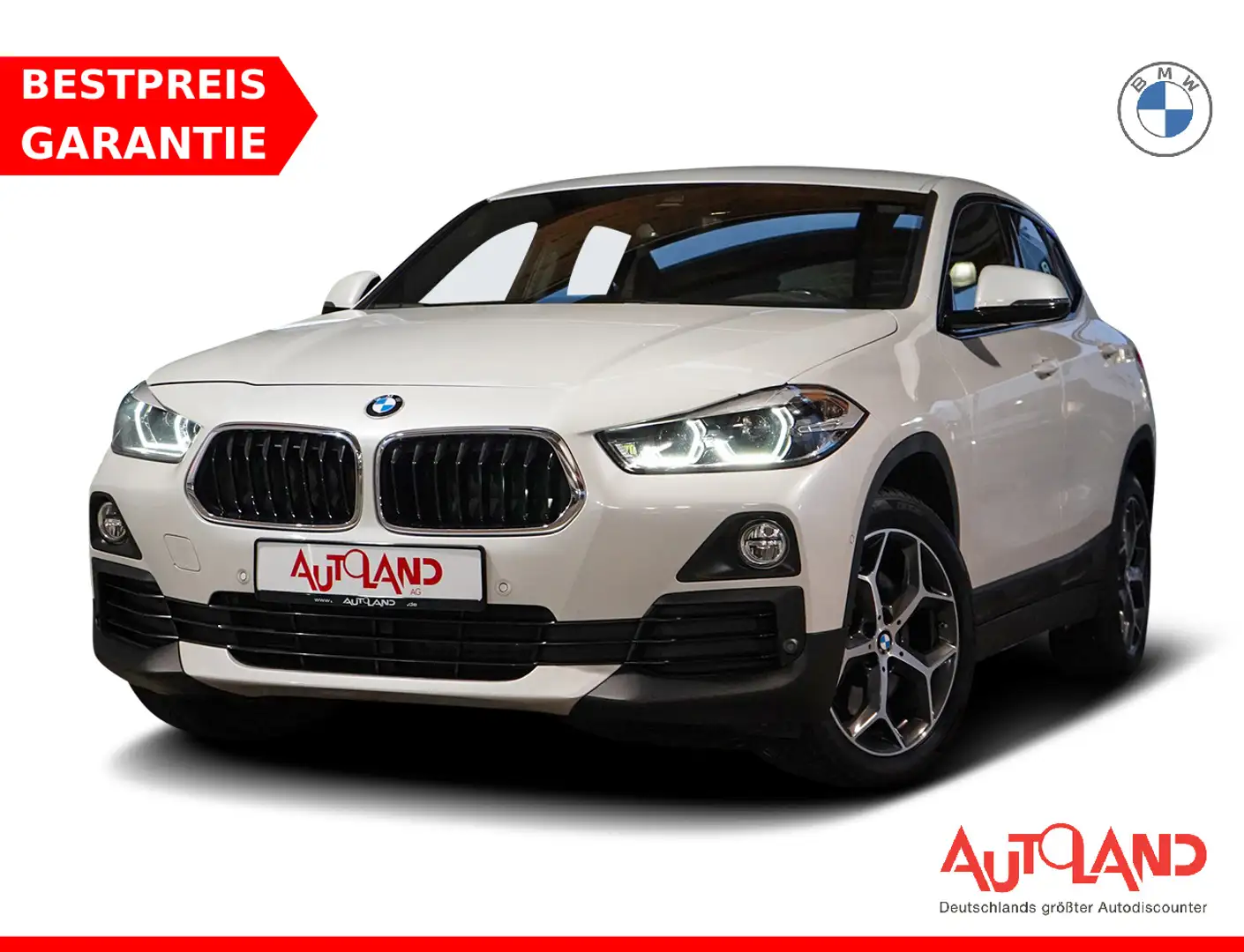 BMW X2 xDrive 20d Advantage Plus LED Navi AHK PDC Blanc - 1