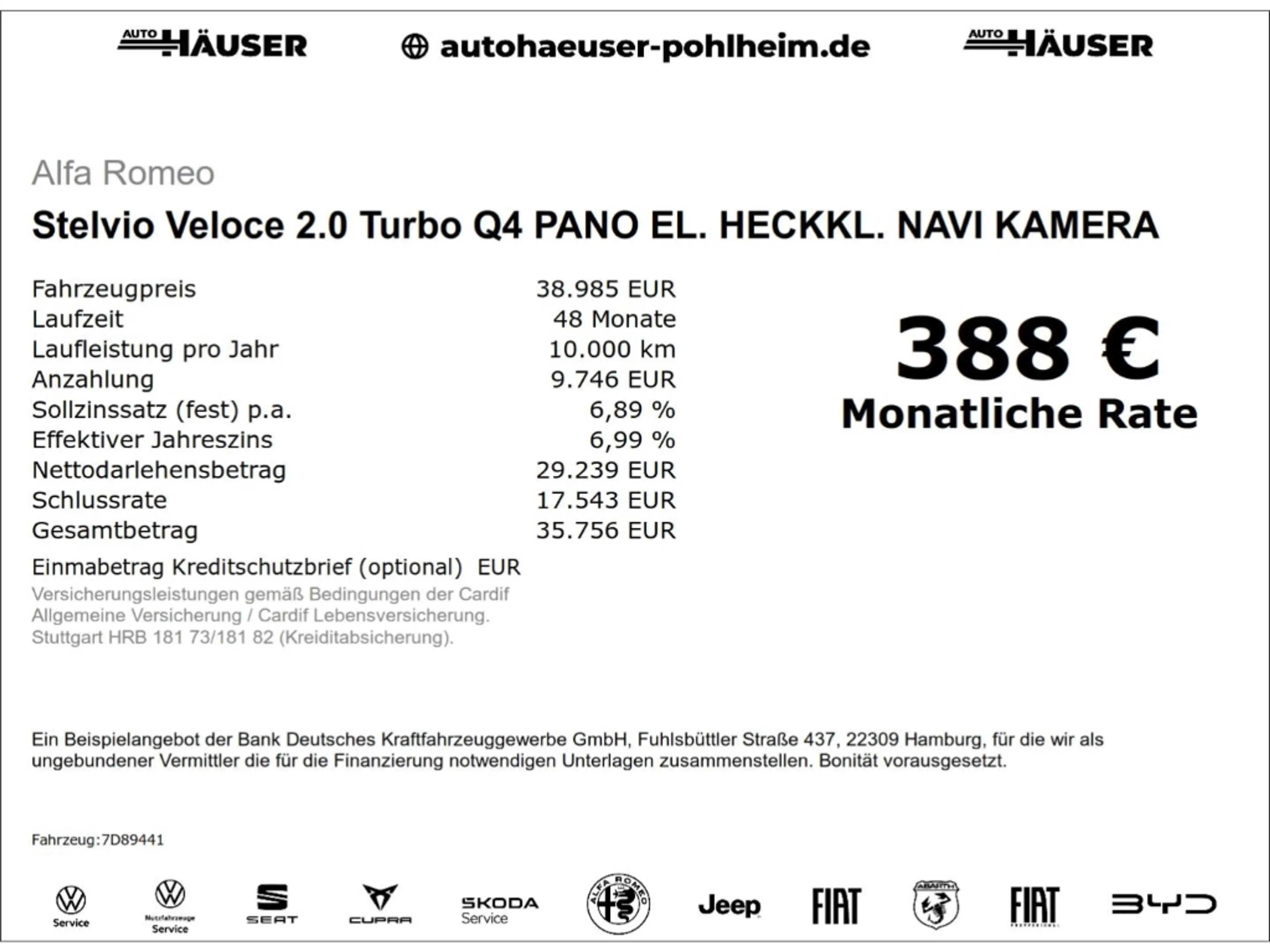 Alfa Romeo Stelvio Veloce 2.0 Turbo Q4 PANO EL. HECKKL. NAVI KAMERA M — photo 2