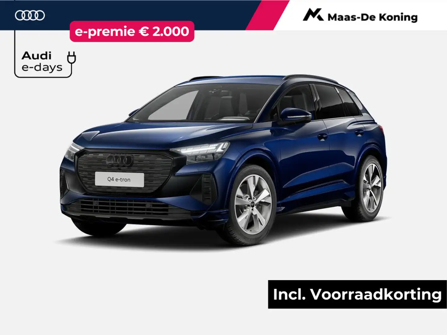 Audi Q4 e-tron 40 Advanced edition 204 PK · Assistentiepakket plu Blauw - 1