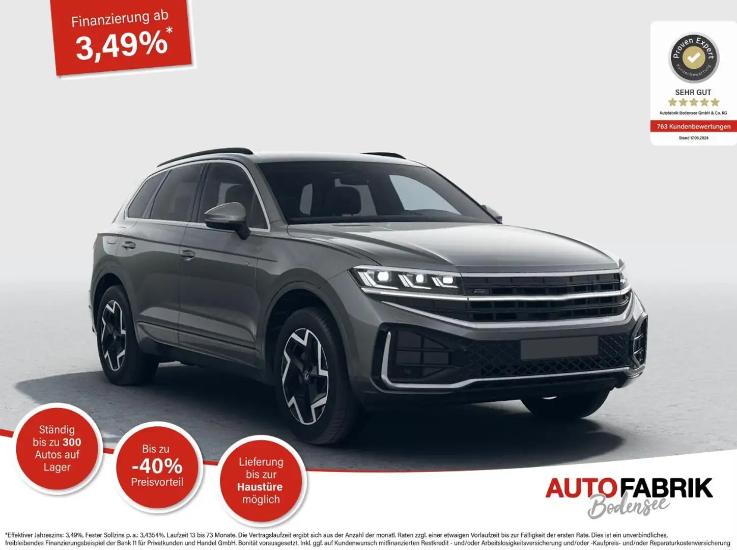Volkswagen Touareg R-Line 3.0 V6 TDI *360°*AHK*MATRIX Grigio - 1