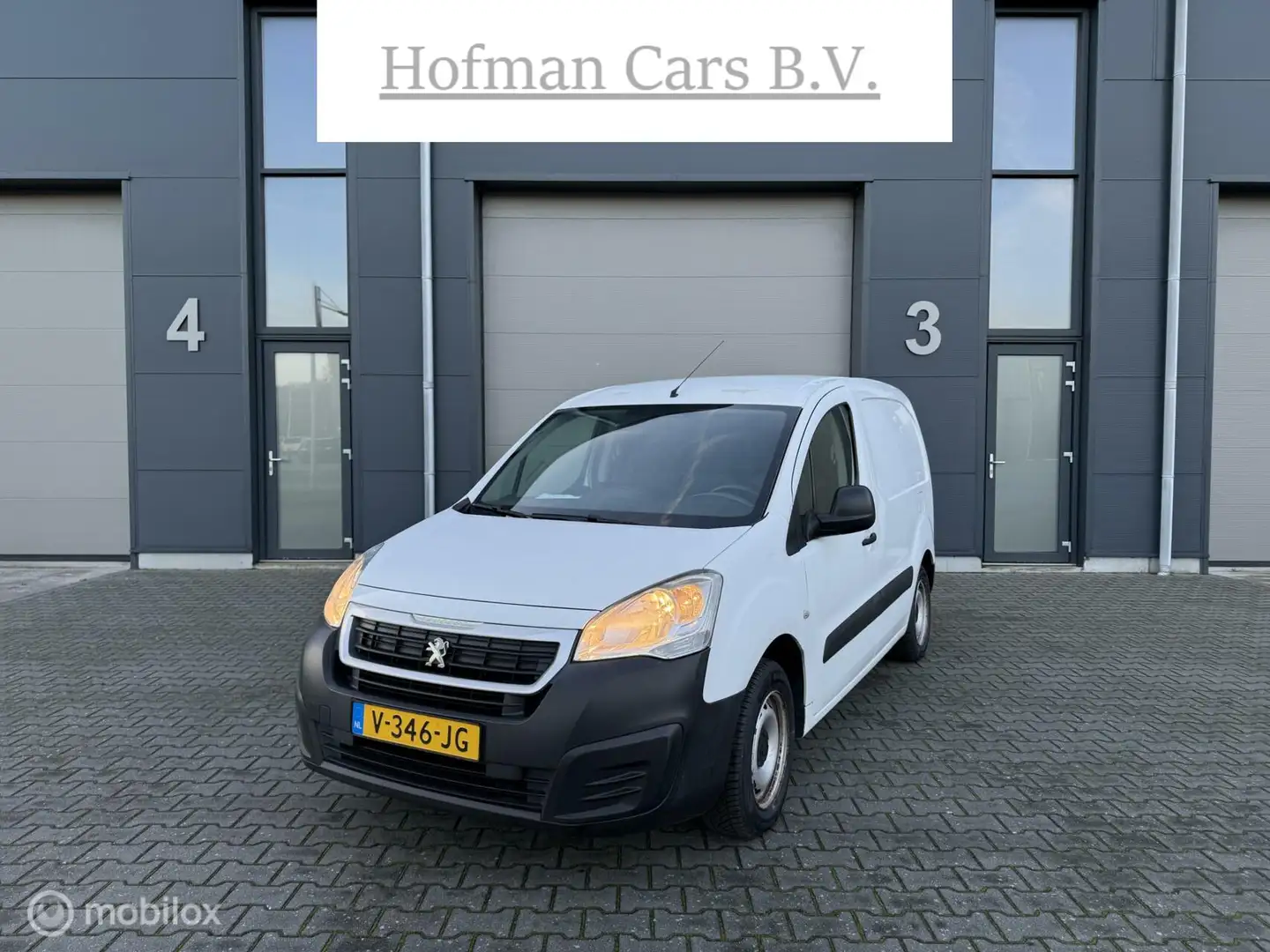 Peugeot Partner bestel 120 1.6 BlueHDi 75 L1 2017 Wit - 1